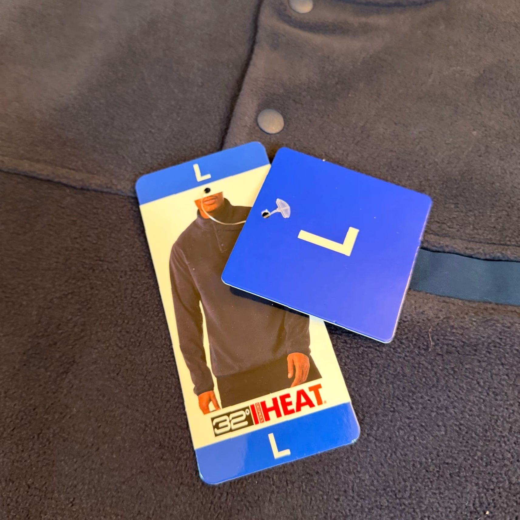 Vintage 32 Degrees Heat Fleece Sweatshirt Pullover Snap Neck Mens L Blue NWT Size US L / EU 52-54 / 3 - 2 Thumbnail