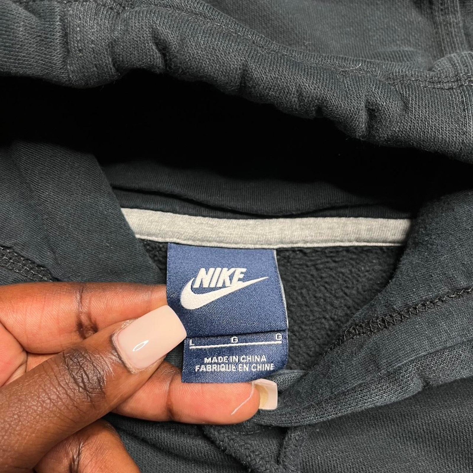 Nike Nike Sportswear Embroidered Swoosh Logo Pullover Hoodie Size US L / EU 52-54 / 3 - 3 Thumbnail