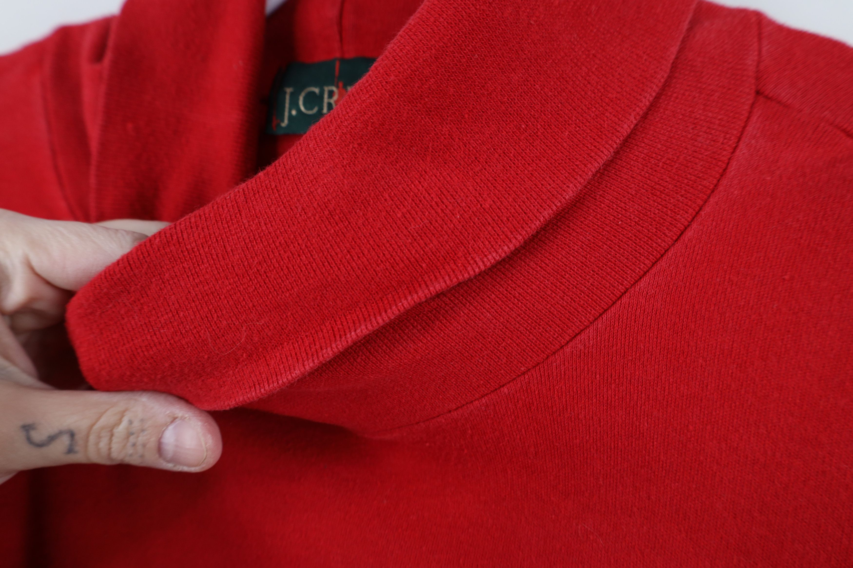 J.Crew × Vintage Vintage 90s J Crew Long Sleeve Turtleneck T-Shirt Red USA Size US XL / EU 56 / 4 - 6 Thumbnail