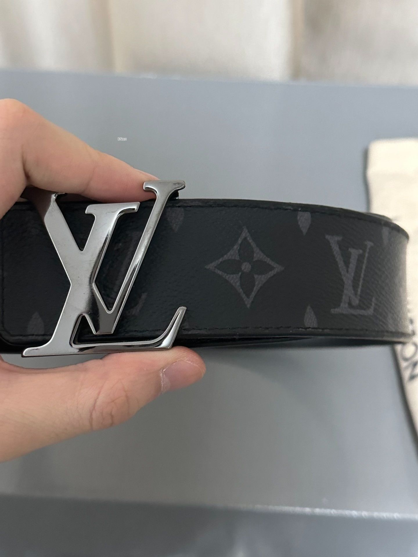 Louis Vuitton Louis Vuitton Monogram Wide Belt Silver Buckle Size ONE SIZE - 2 Thumbnail