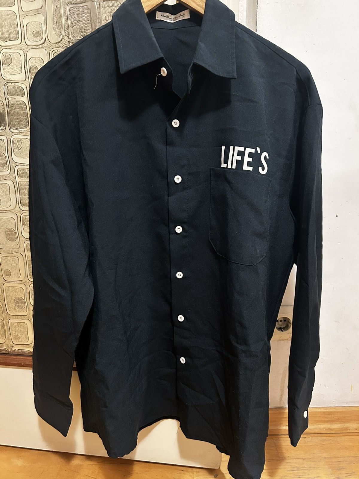 Other Black Graphic Button-Up Shirt Print – Streetwear Style Size US M / EU 48-50 / 2 - 2 Thumbnail