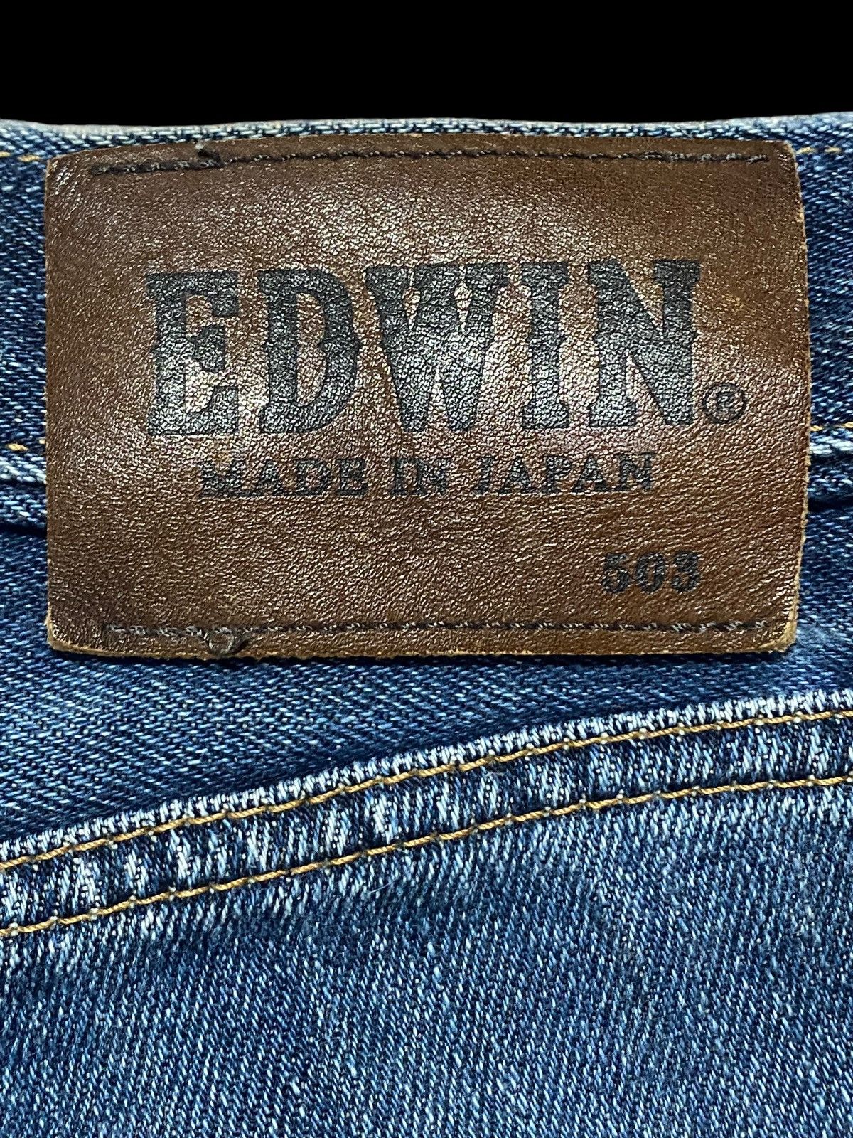 Edwin Vintage Japanese Brand Edwin 503 Faded Wash Distressed Jeans Size US 33 - 10 Thumbnail