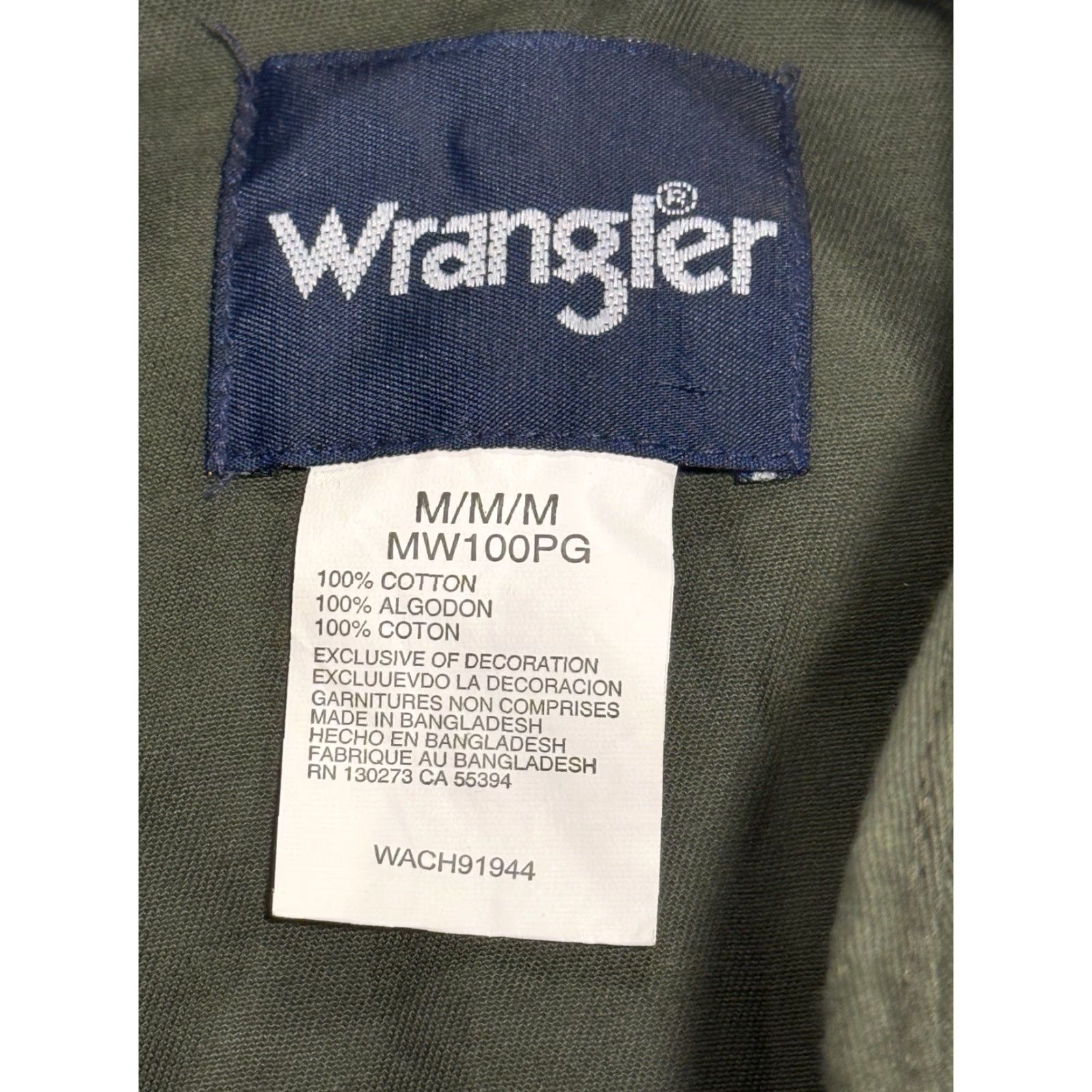 Wrangler VINTAGE Wrangler Brushpopper Shirt Mens Medium Green Pearl Snap Western Cowboy Outdoor Size US M / EU 48-50 / 2 - 2 Thumbnail