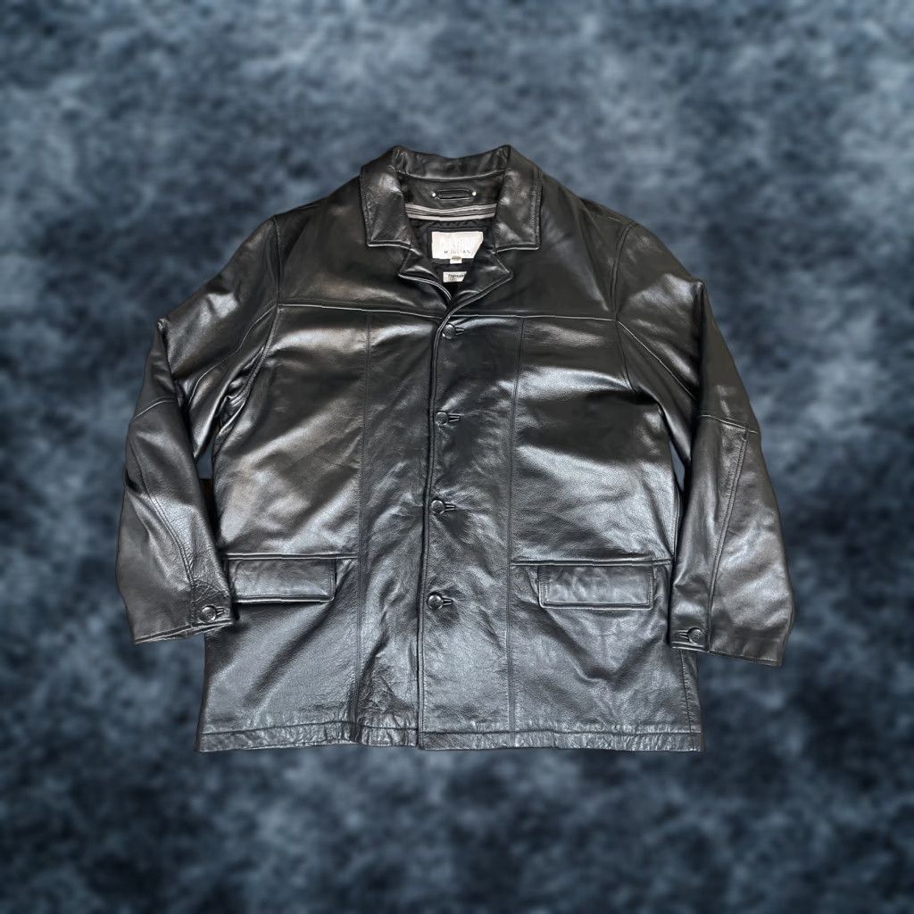 Vintage VINTAGE M. JULIAN by Wilsons Leather Jacket Mens 2XL Black Quilted Lined Button Regular Leather THINSULATE Size US XXL / EU 58 / 5 - 1 Thumbnail