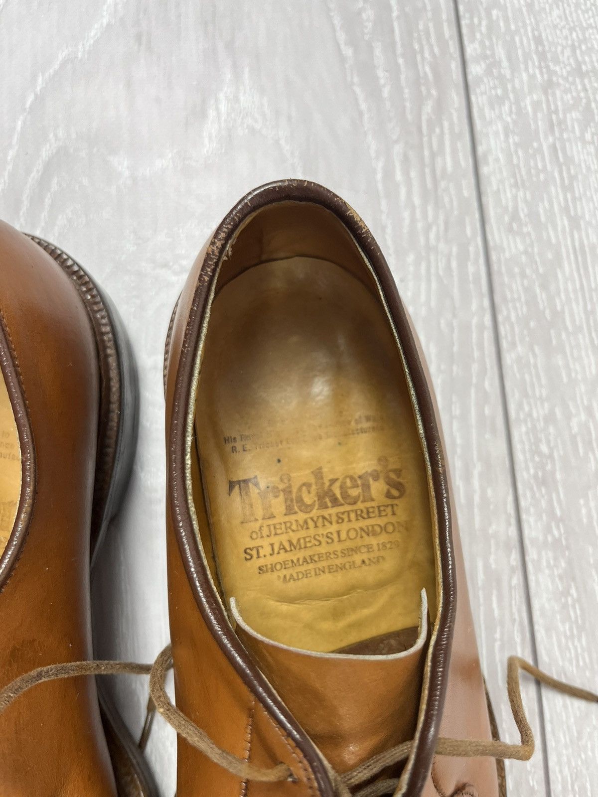 Tricker's Tricker’s England Vintage Leather Derby Shoes Boots 26.5cm Size US 8.5 / EU 41-42 - 13 Thumbnail