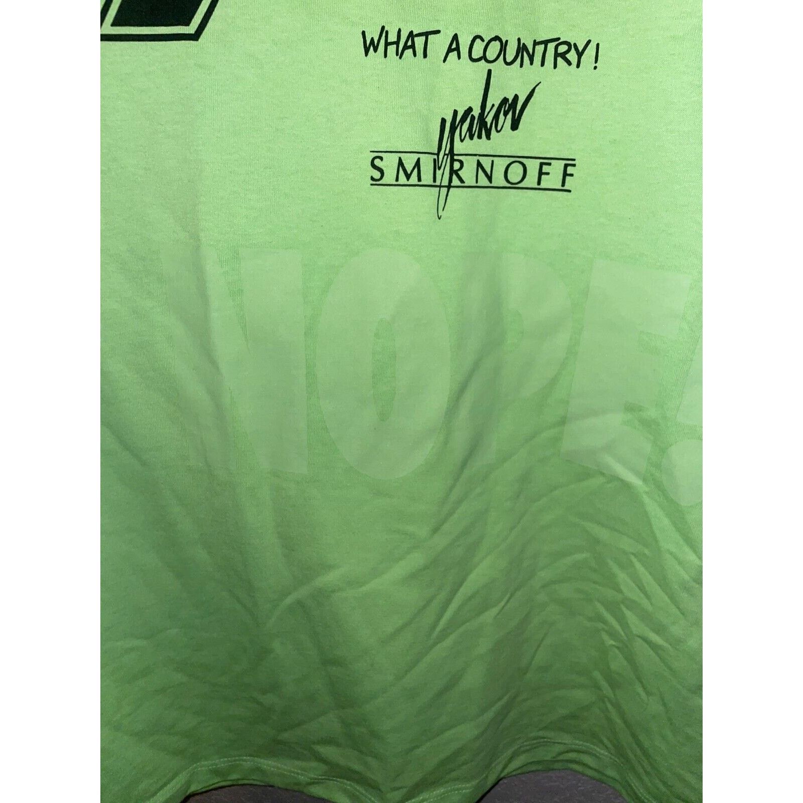 Gildan Vintage Yakov Smirnoff Shirt What A Country Tee 90s VTG X Size US XL / EU 56 / 4 - 5 Thumbnail