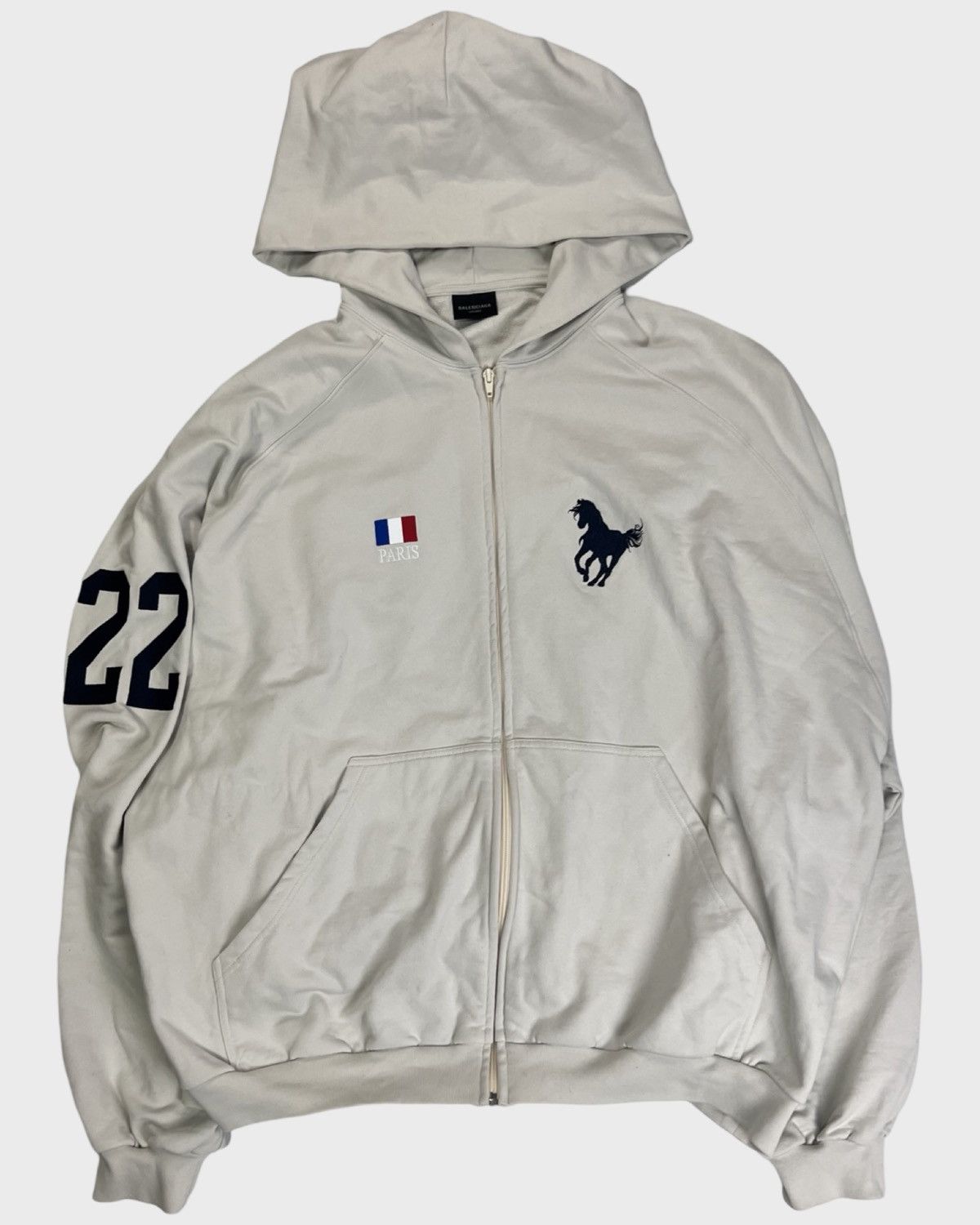 BALENCIAGA ポロ ジップフーディー Balenciaga Balenciaga Polo Zip Up Hoodie | Grailed