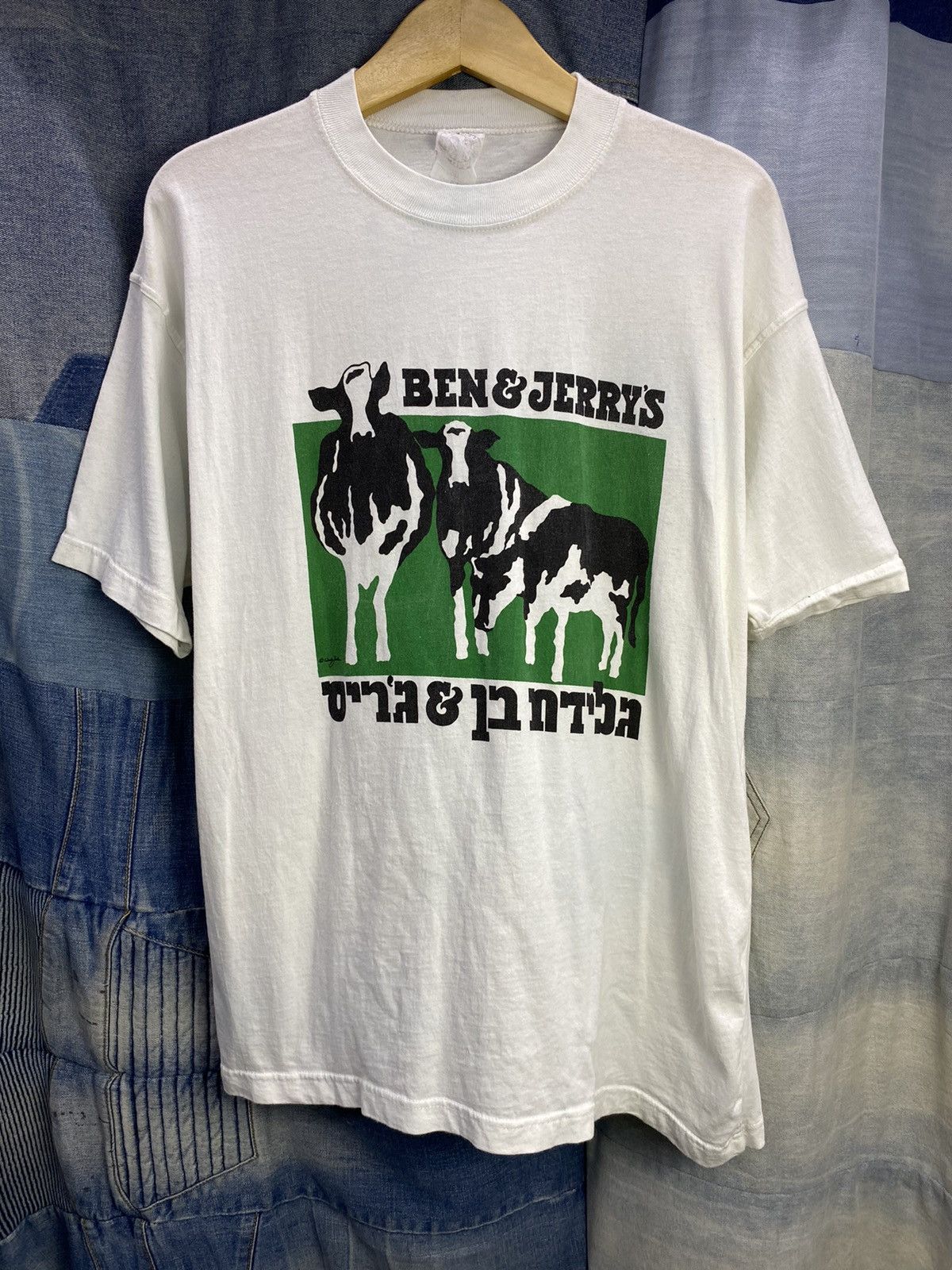Band Tees × Vintage vintage ben & jerrrys tshirt f isr**l Size US L / EU 52-54 / 3 - 1 Thumbnail