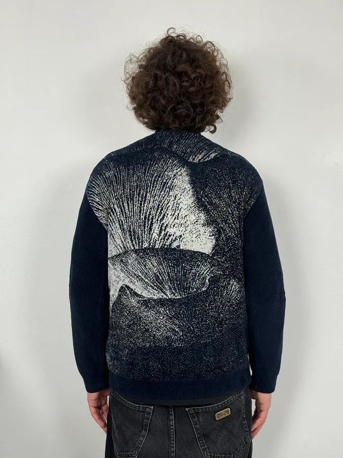 Emporio Armani SS2020 Emporio Armani Mountain Landscape High Neck Navy Sweater Size US S / EU 44-46 / 1 - 3 Thumbnail