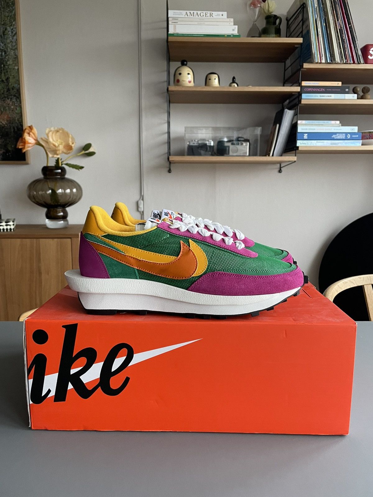 Nike Nike Waffle LD Sacai ‘Pine Green’ Size US 10 / EU 43 - 2 Thumbnail