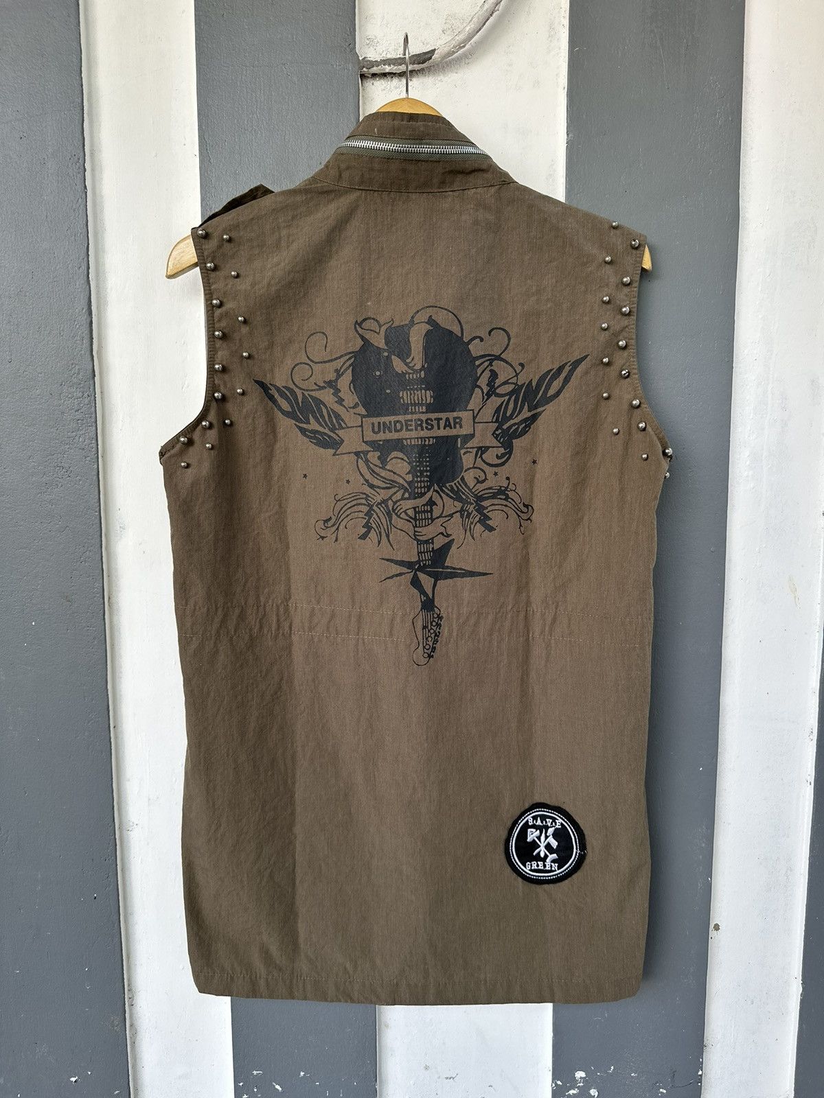 Hysteric Glamour SEDITIONARIES STYLED CRAZY PUNK STUDDED ARMY UNDERSTAR SHIRT Size US L / EU 52-54 / 3 - 1 Thumbnail