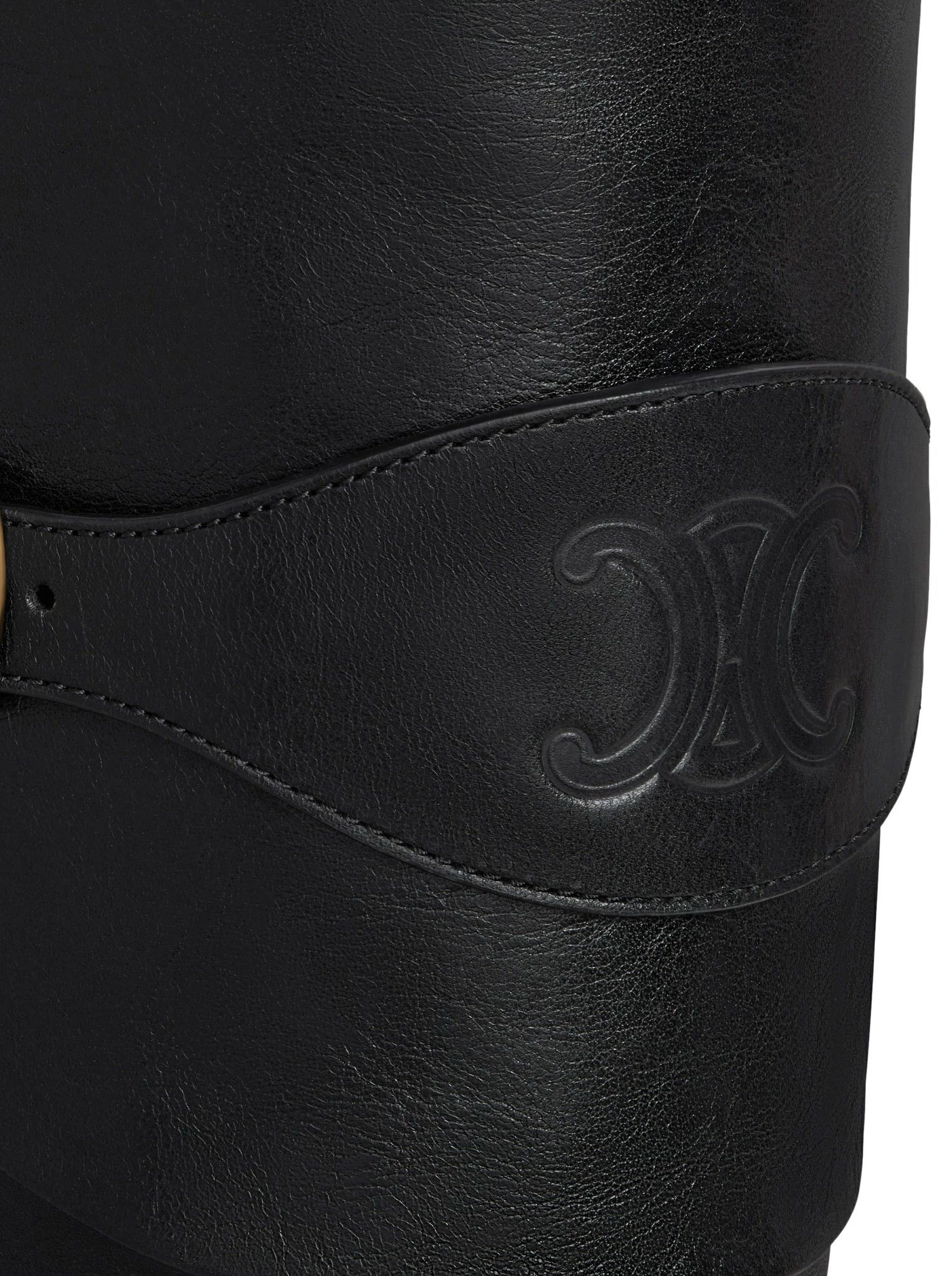 Celine 355293891C.38NO Wiltern Riding Boot With Triomphe Logo Size US 9 / IT 39 - 2 Thumbnail
