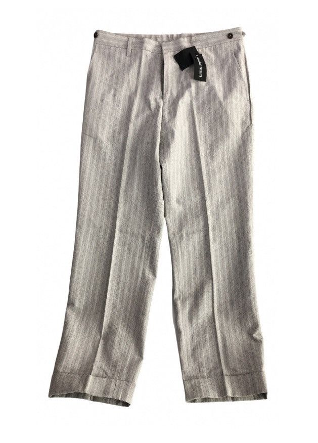 Ann Demeulemeester Ann Demeulemeester 🇵🇹 grey striped pants M NEW Size US 34 / EU 50 - 8 Thumbnail