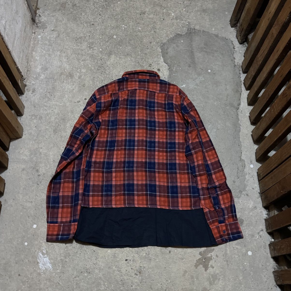 Raf Simons × Vintage Raf simons Double layer flannel shirt bottoms up Size US L / EU 52-54 / 3 - 2 Thumbnail