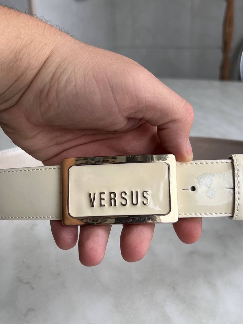 Versus Versace Versus Versace leather Buckle logo belt vintage Italy luxury Size ONE SIZE - 6 Thumbnail