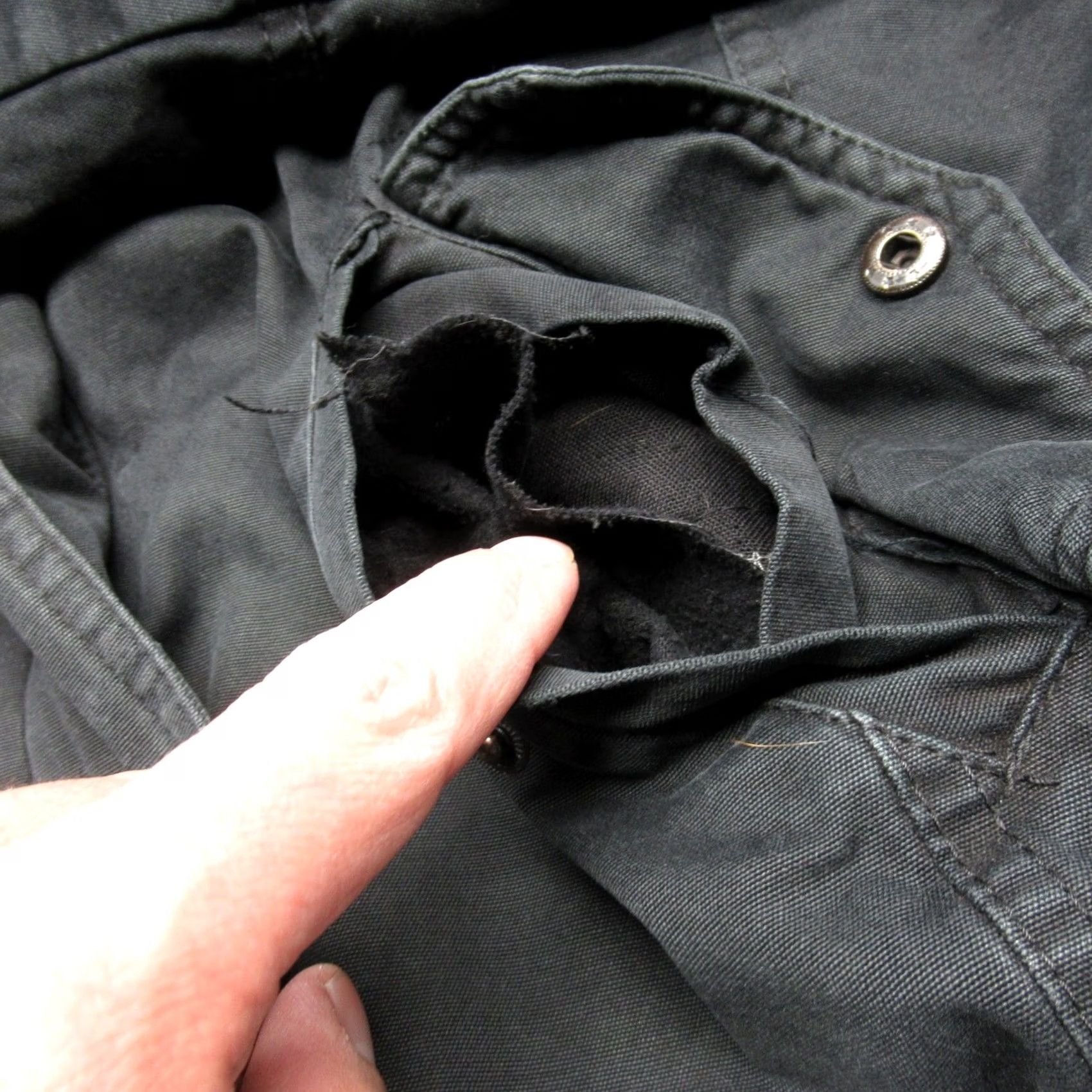 Levi's Levi's Jacket Mens M Black Sherpa Lined Full Zip Pockets Military Jacket Canvas Cotton Vintage? No Size US M / EU 48-50 / 2 - 7 Thumbnail