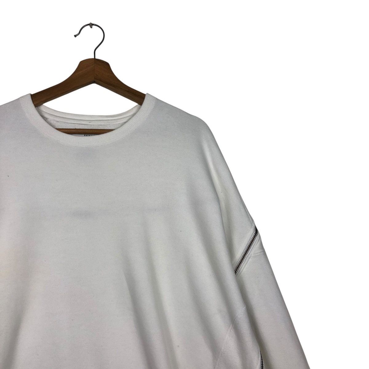 Facetasm × Japanese Brand × Seditionaries 📌Rich White Sweatshirt Facetasm Japan Small Parts Zipper Size US M / EU 48-50 / 2 - 7 Thumbnail