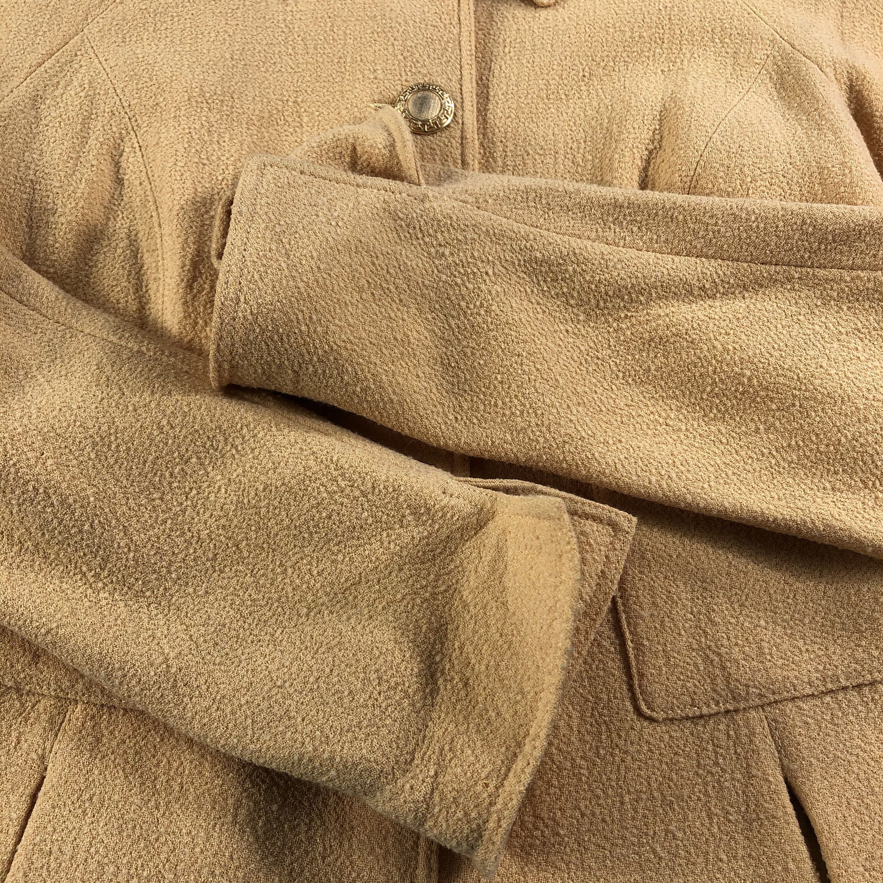 Vintage Old England Homme Cropped Tweed Jacket JC270 Size XS / US 0-2 / IT 36-38 - 4 Thumbnail