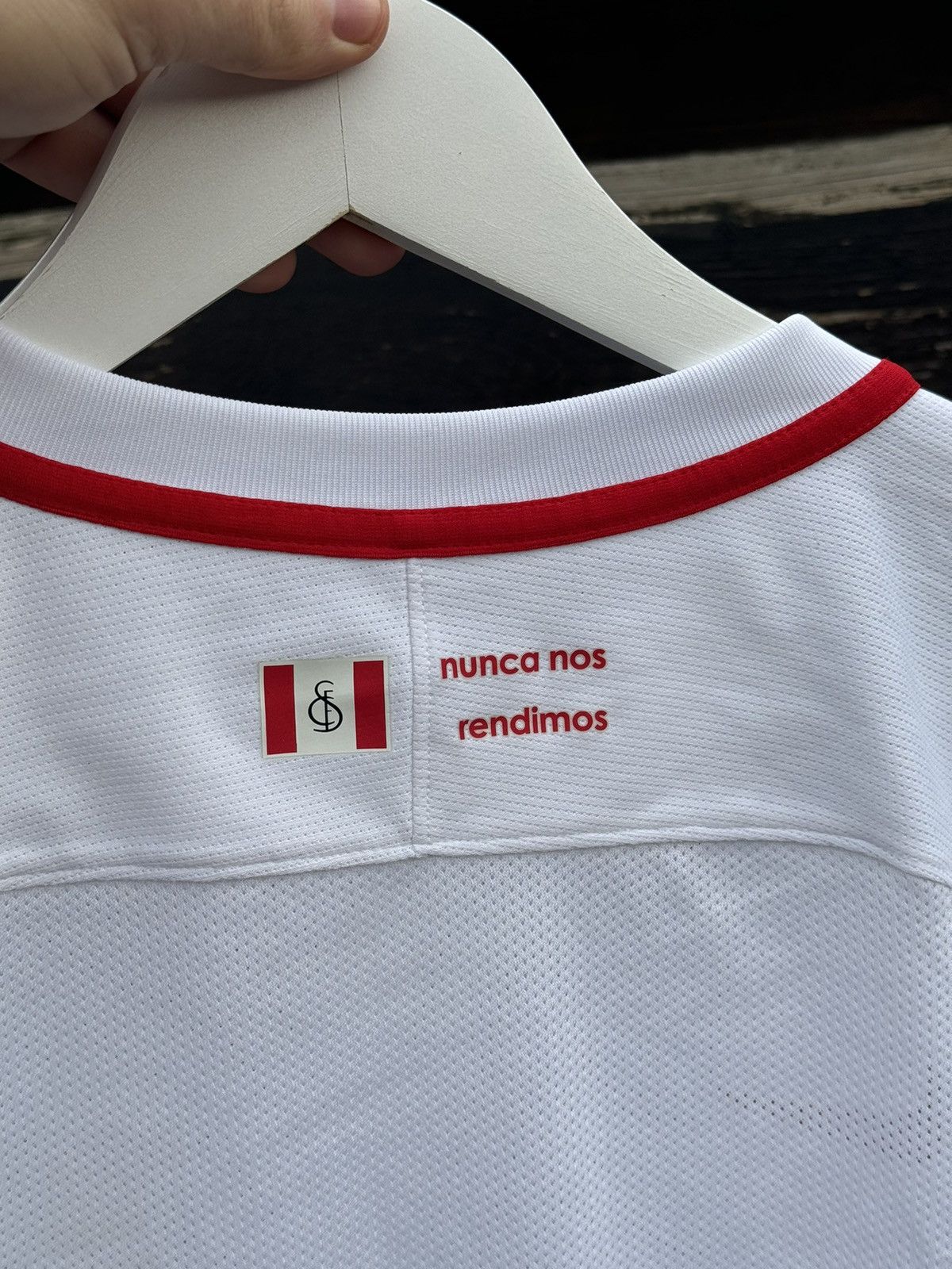 Nike 2018 Nike Sevilla playtika white soccer jersey Size US L / EU 52-54 / 3 - 8 Thumbnail