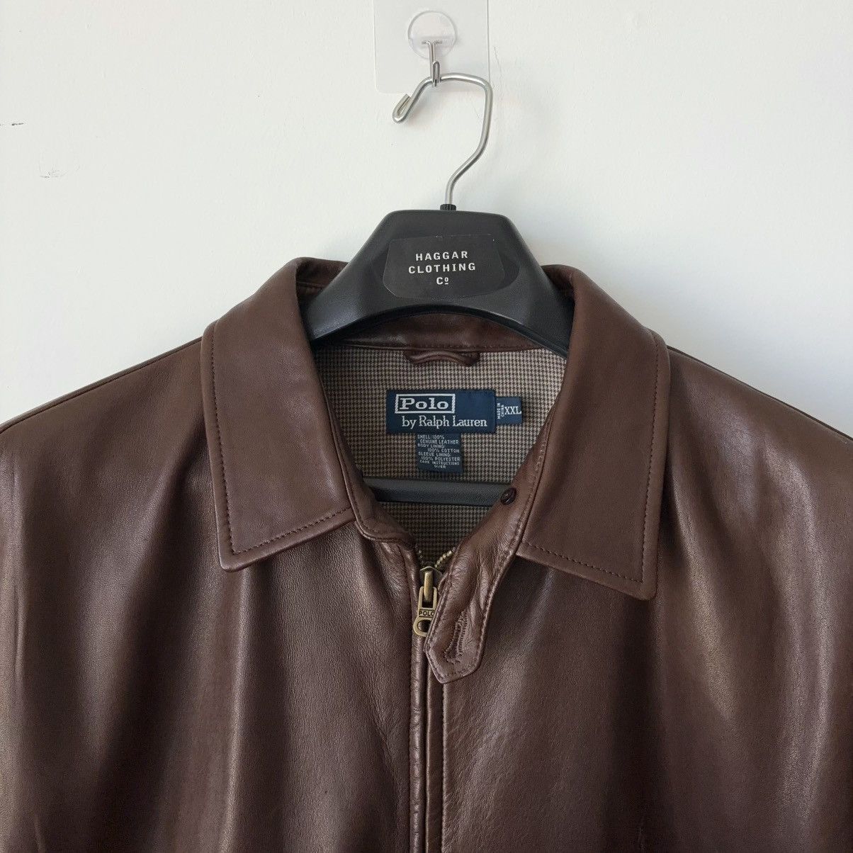 Polo Ralph Lauren Vintage 100% Leather Jacket Brown Buttery Soft Lamb Size US XXL / EU 58 / 5 - 3 Thumbnail