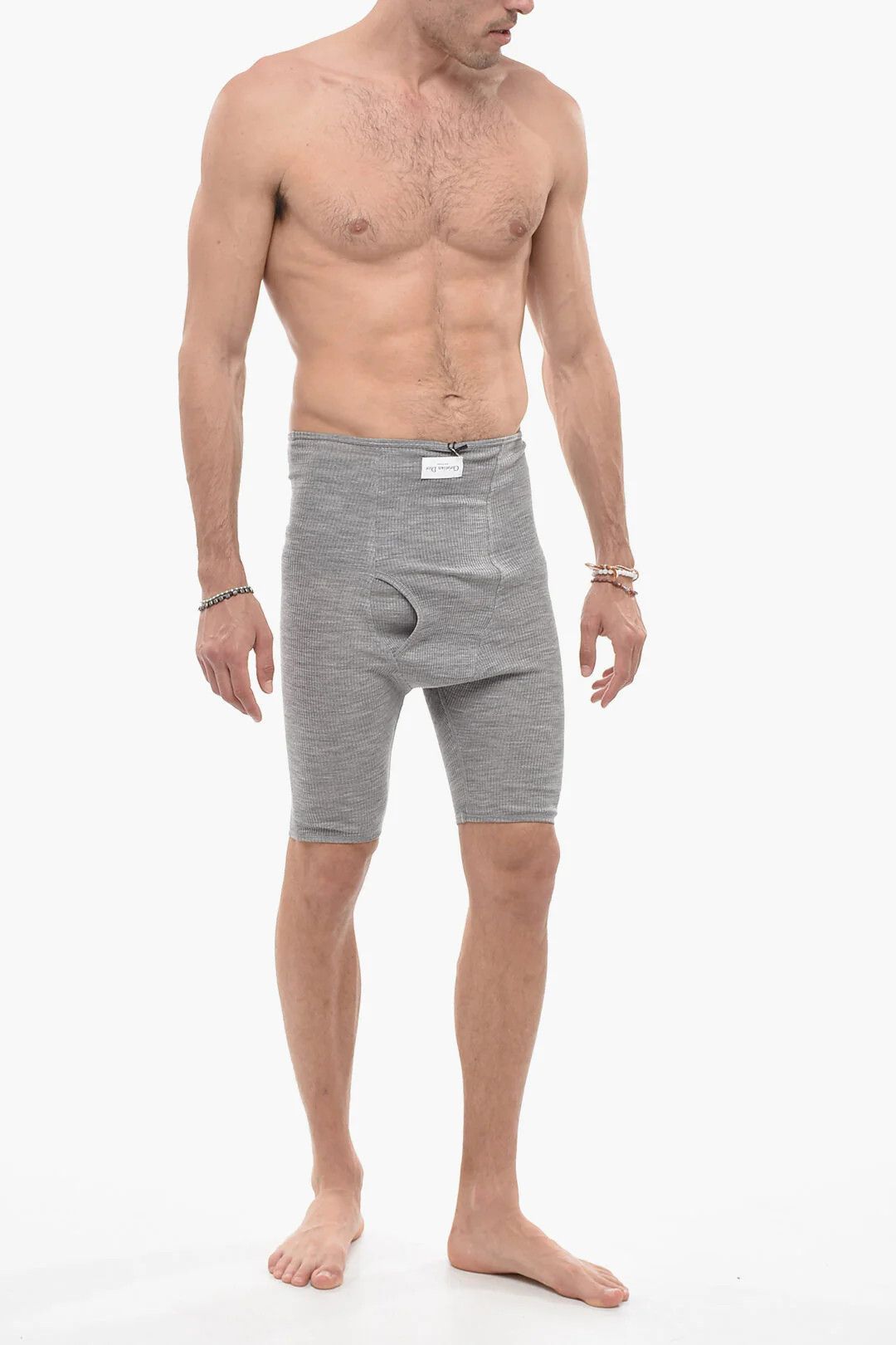 Dior og1mm0326 Size: L / Virgin Wool Jersey Boxer in Grey Size ONE SIZE - 4 Thumbnail