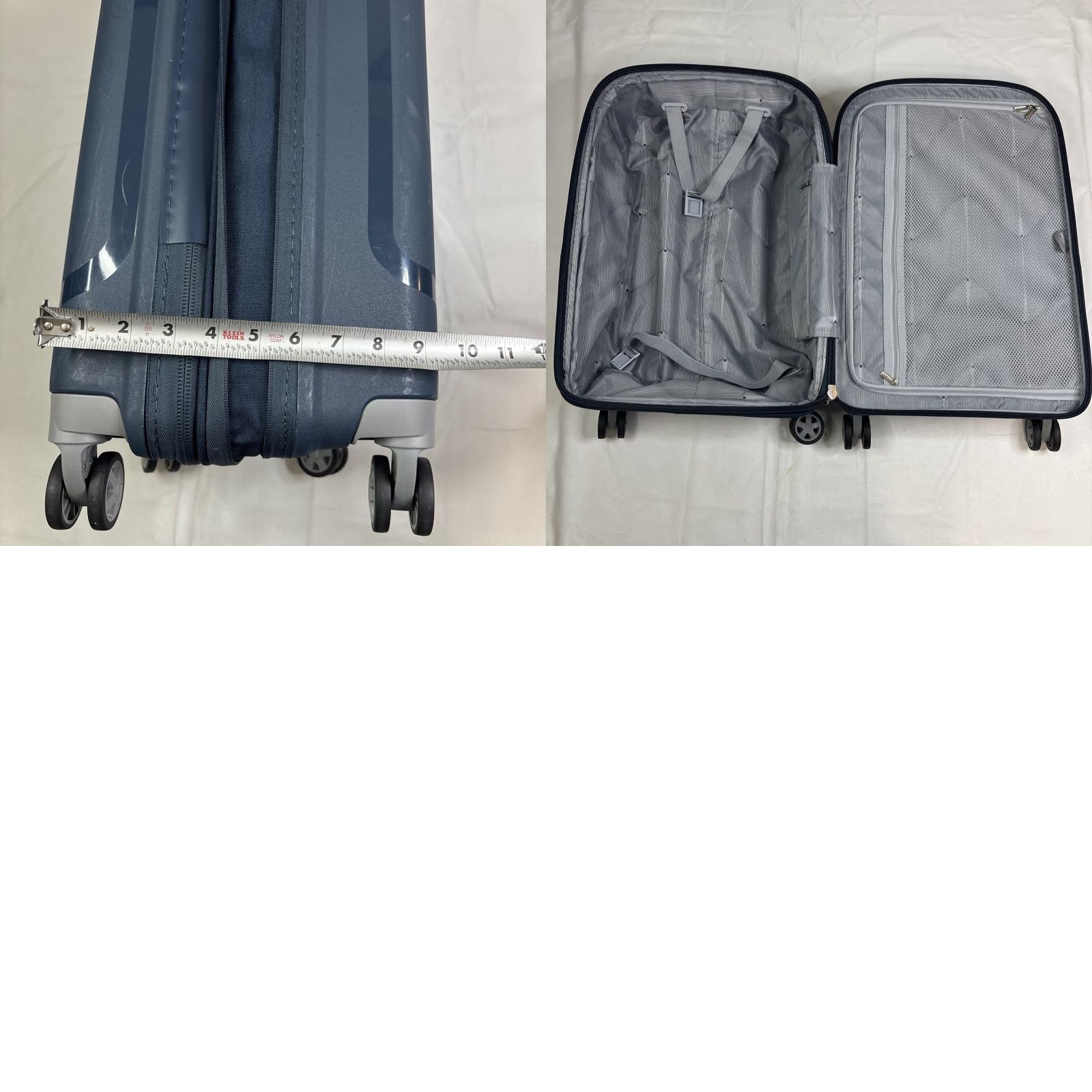 Vintage VINTAGE DELSEY Paris Clavel Hardside Expandable Luggage with Spinner Wheels Blue Carry On Luggage Unisex-Adult 19 Inch Paris Theme Mens Womens Size ONE SIZE - 9 Thumbnail
