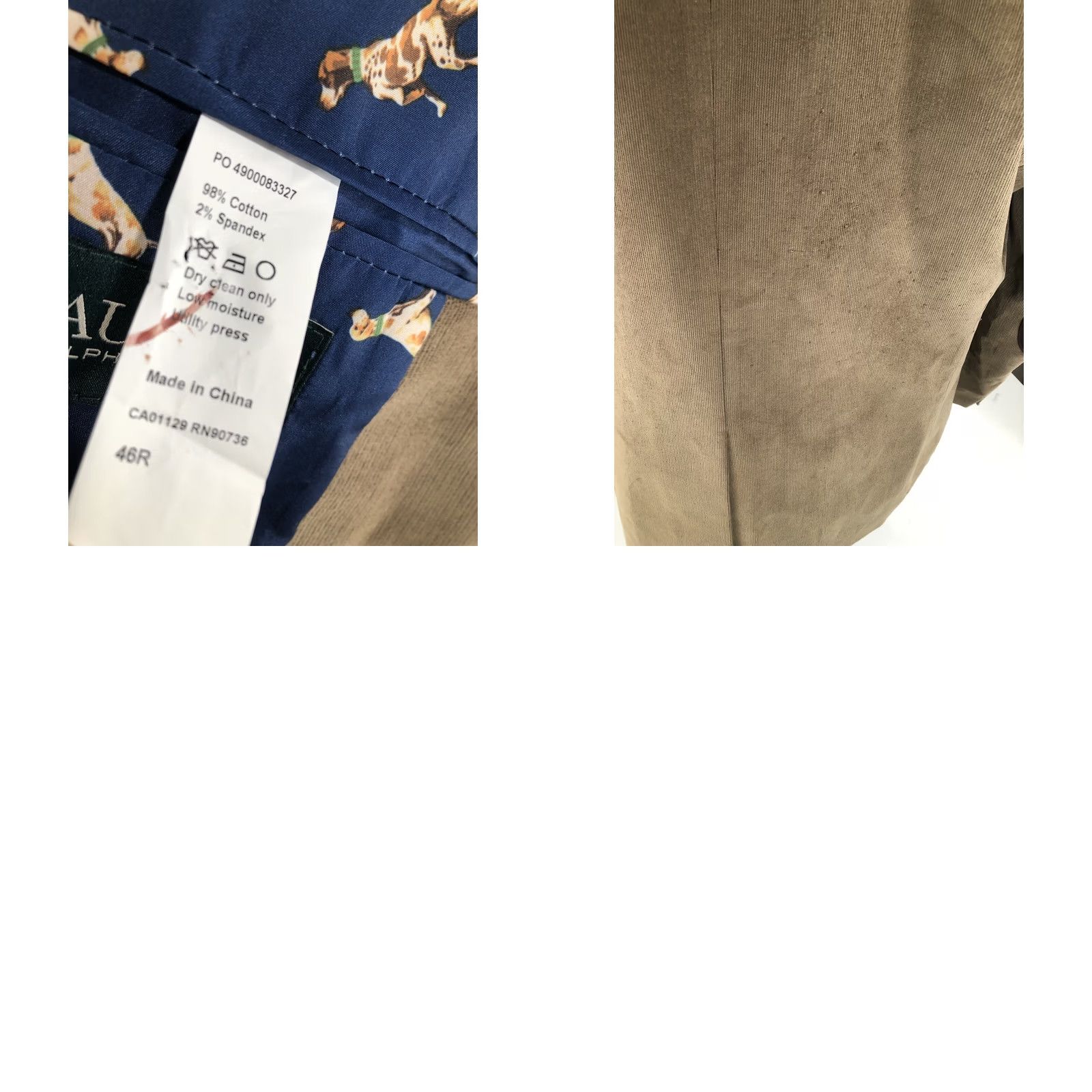 Ralph Lauren RALPH LAUREN Brown Corduroy ELBOW PATCH Blazer Mens 46R Size 46R - 8 Thumbnail