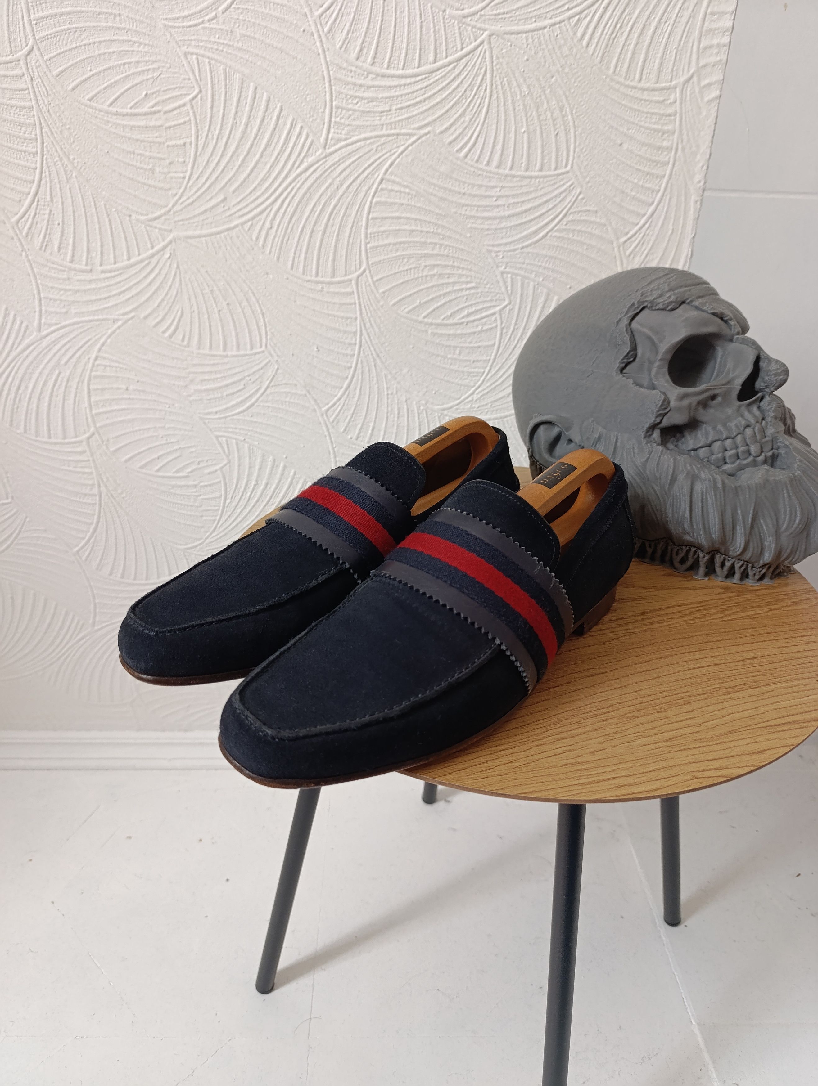 Gucci Suede Leather Penny Loafers Men\'s 7 Old Money Preppy gucci penny loafers products for sale | eBay main image 3