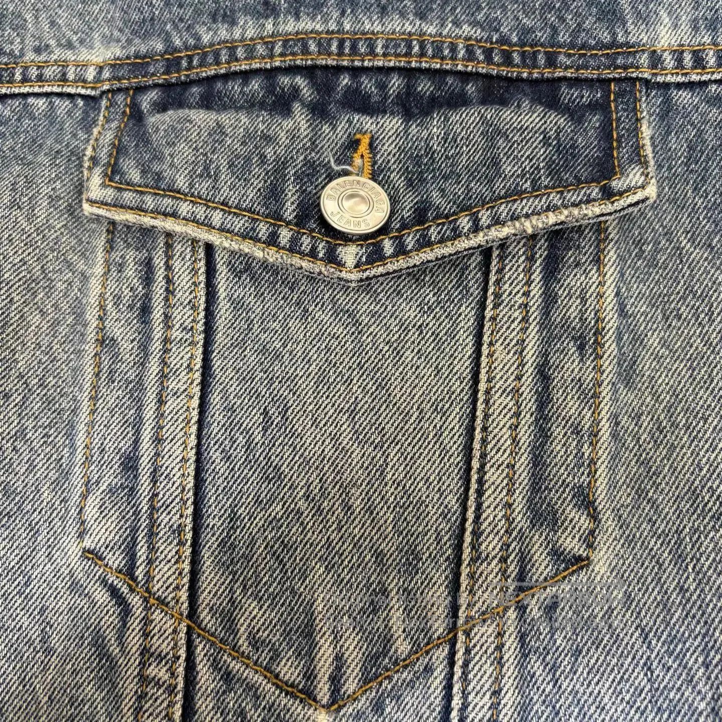 Balenciaga Blue Denim Jacket . Size US M / EU 48-50 / 2 - 4 Thumbnail