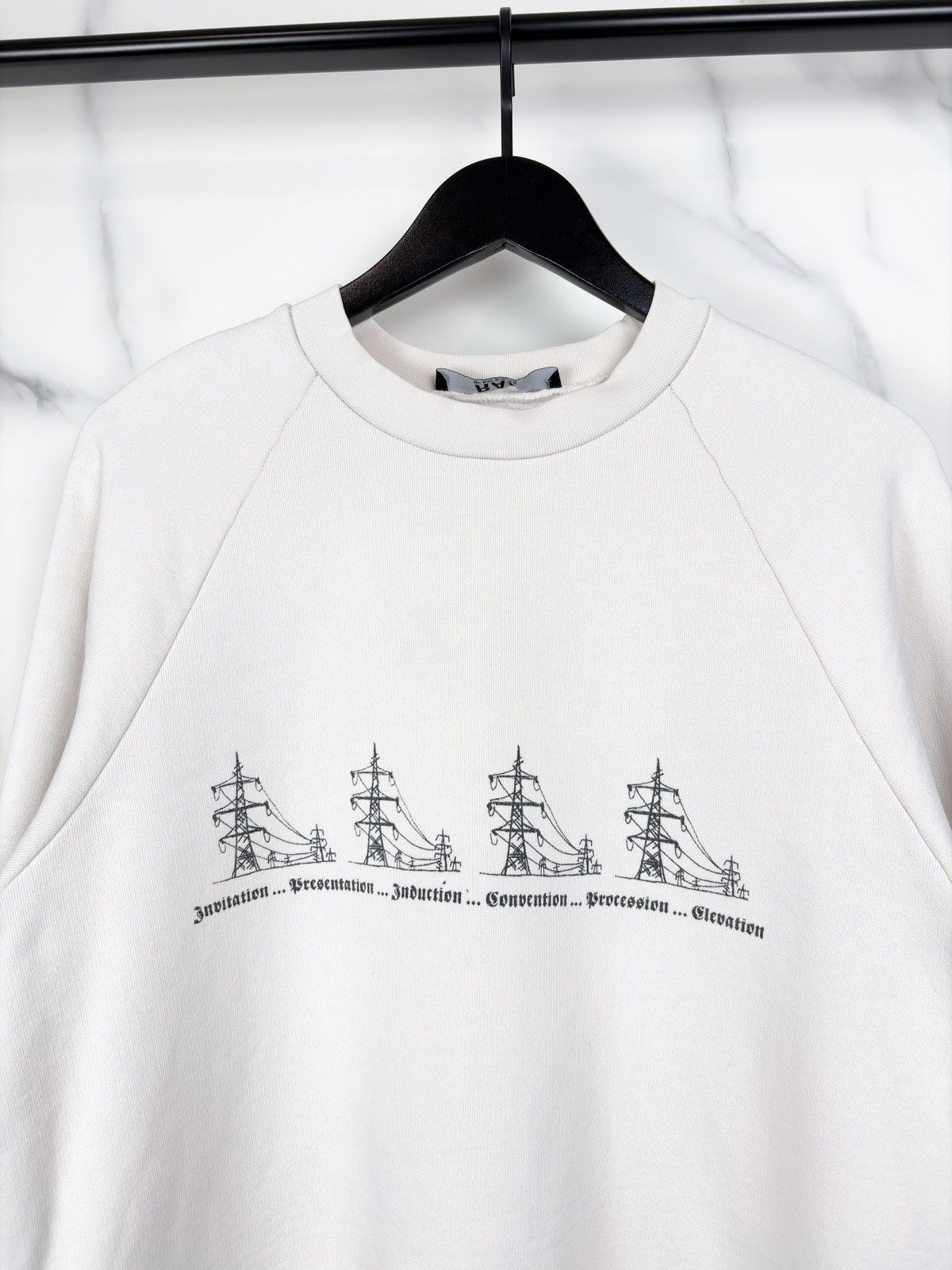 Raf Simons AW07 Raf by Raf Simons Powerlines Crewneck Sweatshirt Size US L / EU 52-54 / 3 - 3 Thumbnail