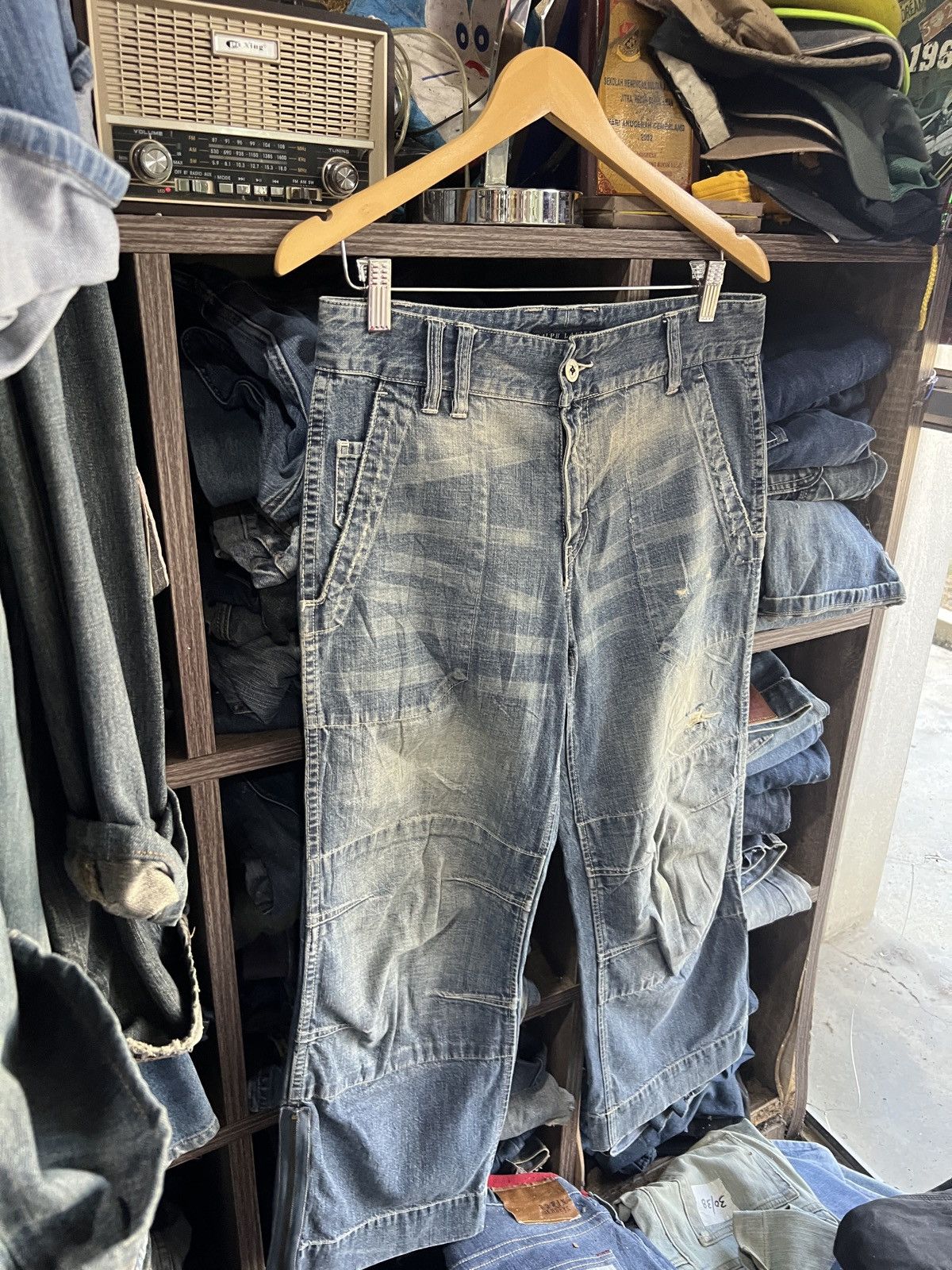 Ralph Lauren 🔥Vintage Ralph Lauren Wide Leg Denim Size 31" - 3 Thumbnail