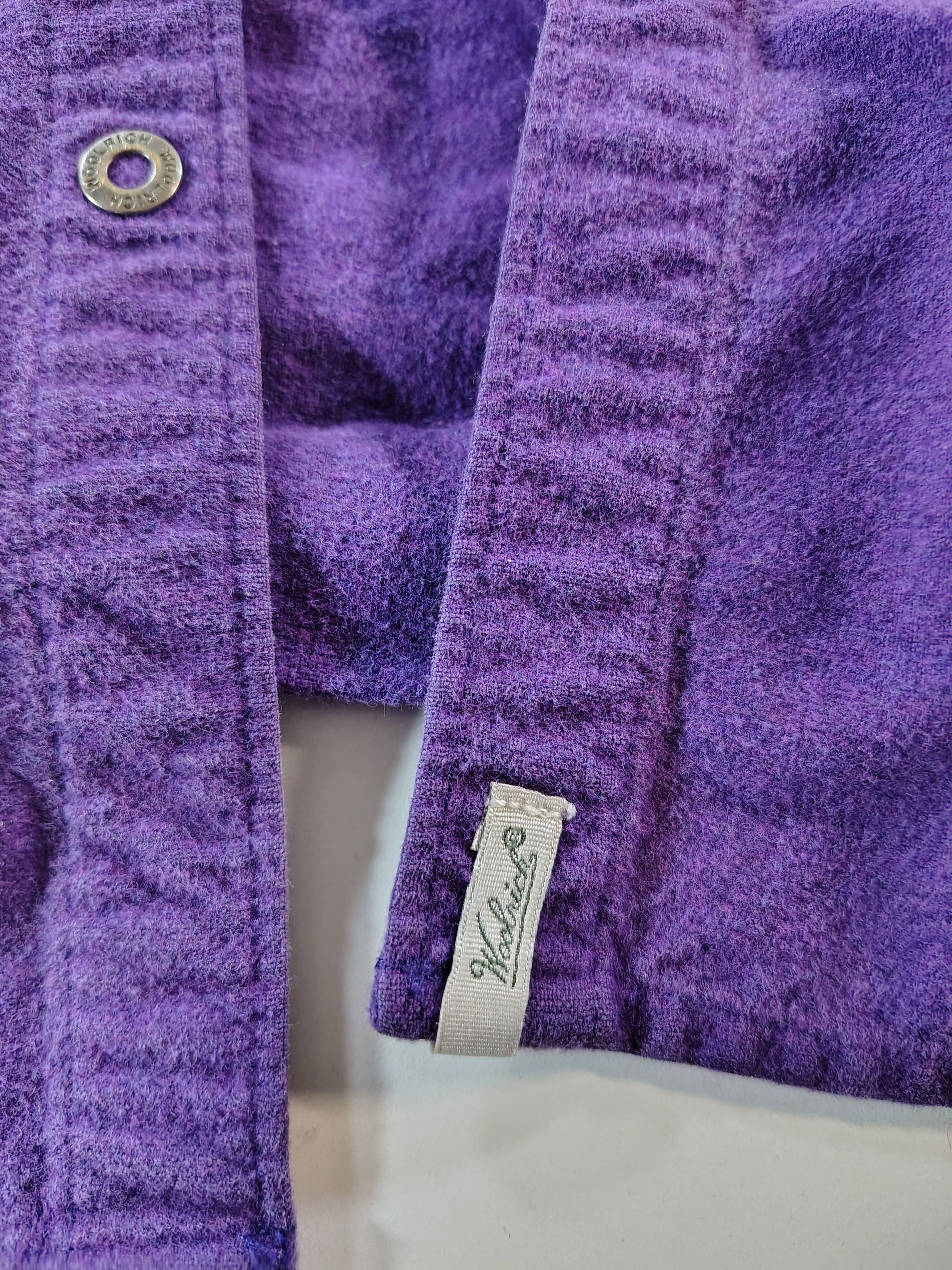 Woolrich Woolen Mills Women's Vintage Long Sleeve Purple Woolrich Button-Up Shirt Size L / US 10 / IT 46 - 7 Thumbnail