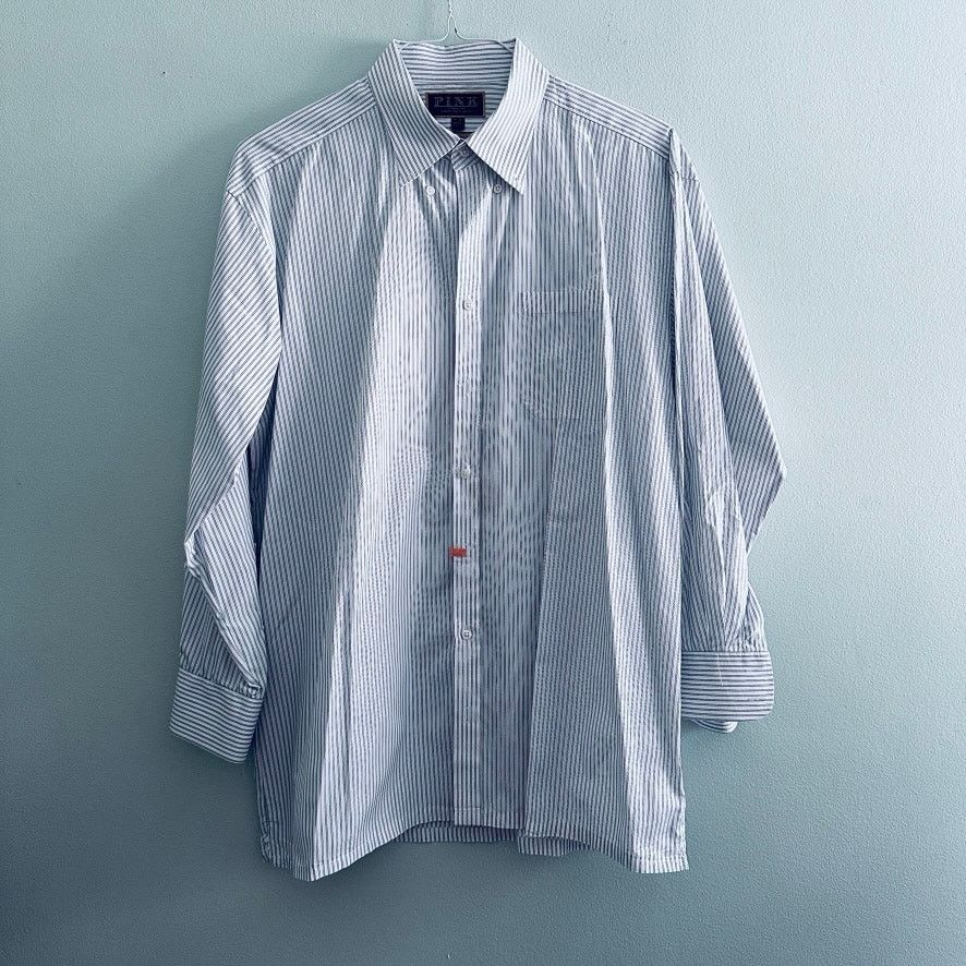 Thomas Pink Thomas Pink black and white striped Imperial button down Size US XL / EU 56 / 4 - 2 Thumbnail