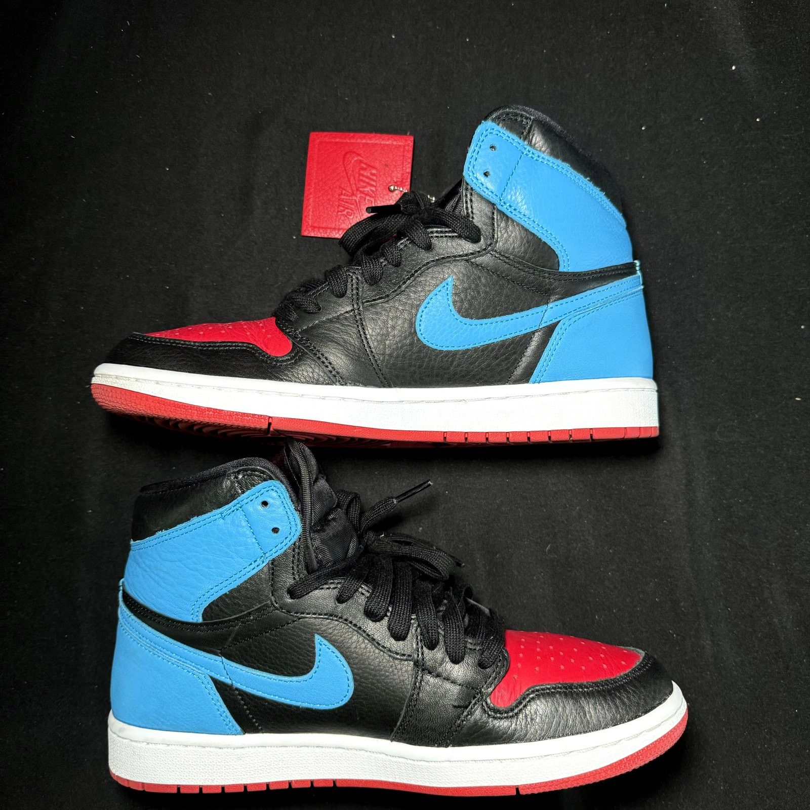 Jordan Brand × Nike Nike Air Jordan 1 High OG NC to Chi - Size 9 - Women's Shoes Size US 9 / IT 39 - 2 Thumbnail