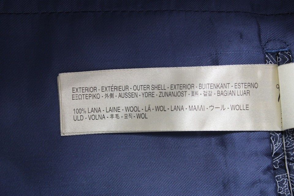 Massimo Dutti [46] 2040 Single Breasted Wool Blazer in Navy Size 46R - 17 Thumbnail