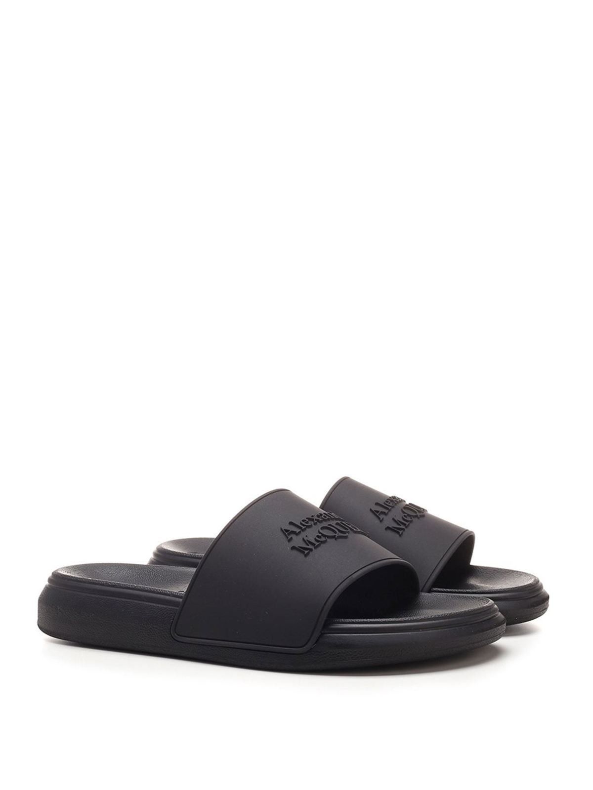 Alexander McQueen o1y0225 Slides in Black Size US 6 / IT 36 - 2 Thumbnail