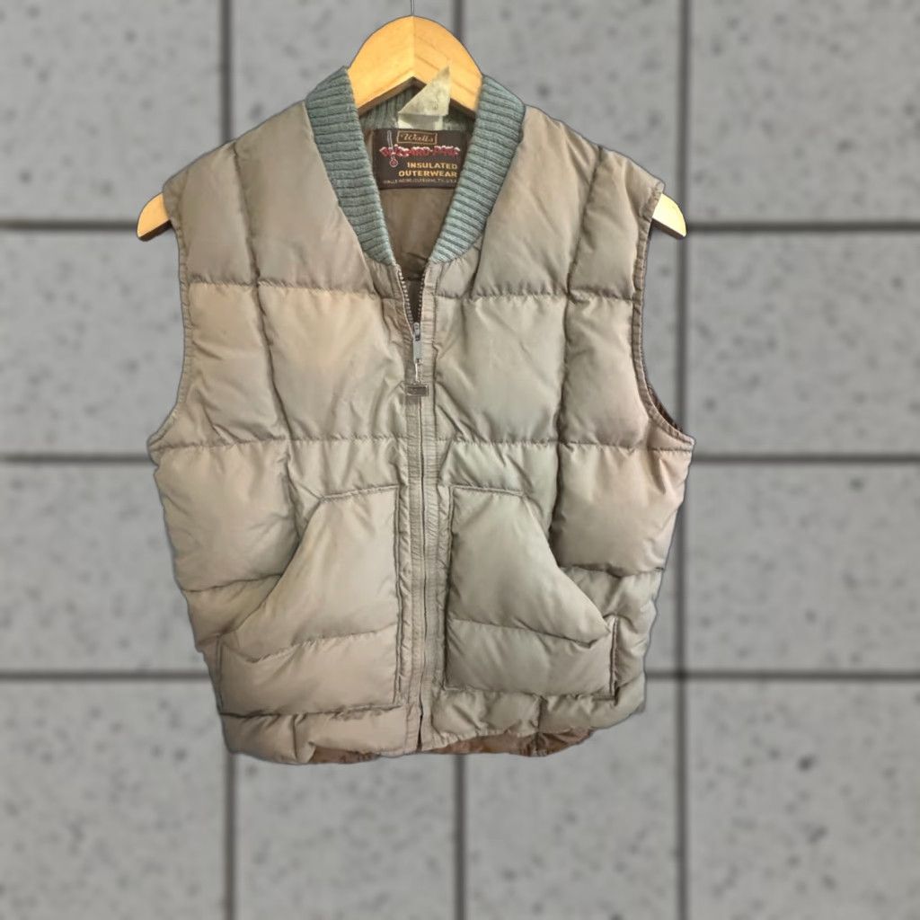 Walls VINTAGE Walls Blizzard Pruf Down Zip Beige Puffer Vest Small Reg UNISEX Puffy Size US S / EU 44-46 / 1 - 1 Thumbnail