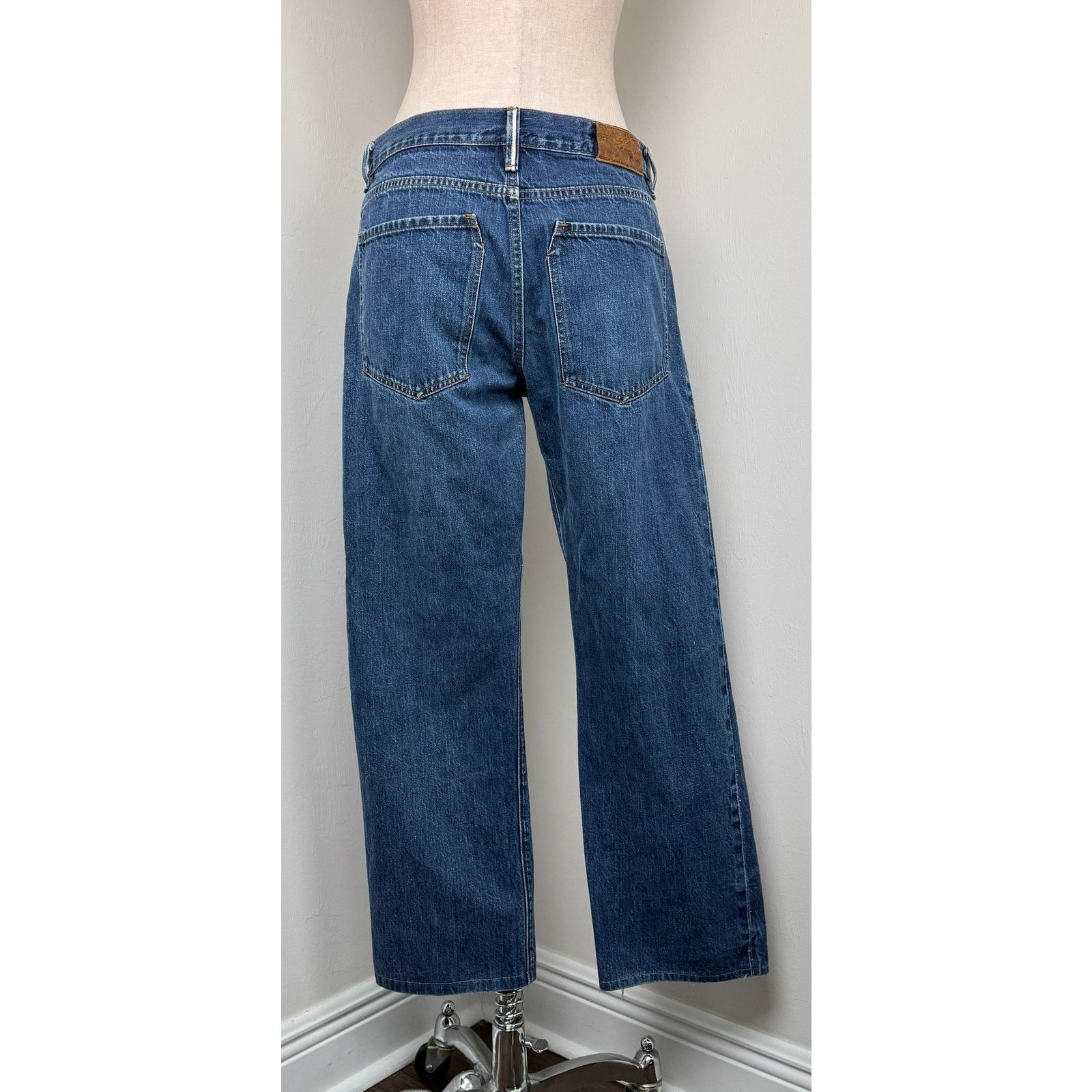 Raleigh Denim Raleigh Denim Straight Selvedge Jeans 33 Made in USA Size 33" - 6 Thumbnail
