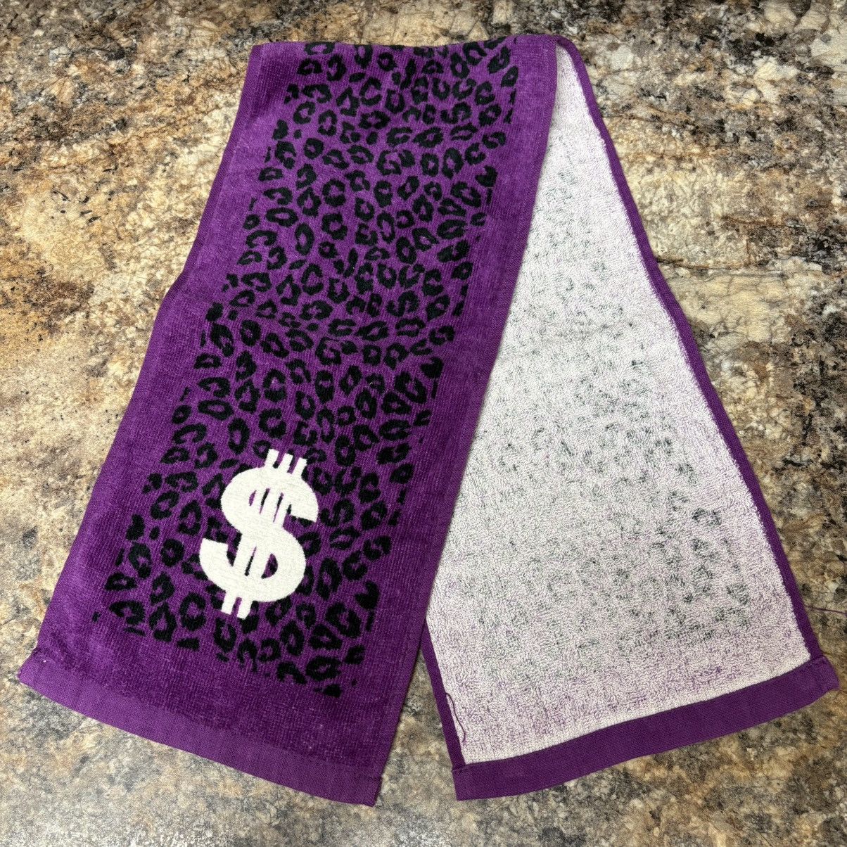 Swagger Swagger Purple leopard print Towel Size ONE SIZE - 3 Thumbnail