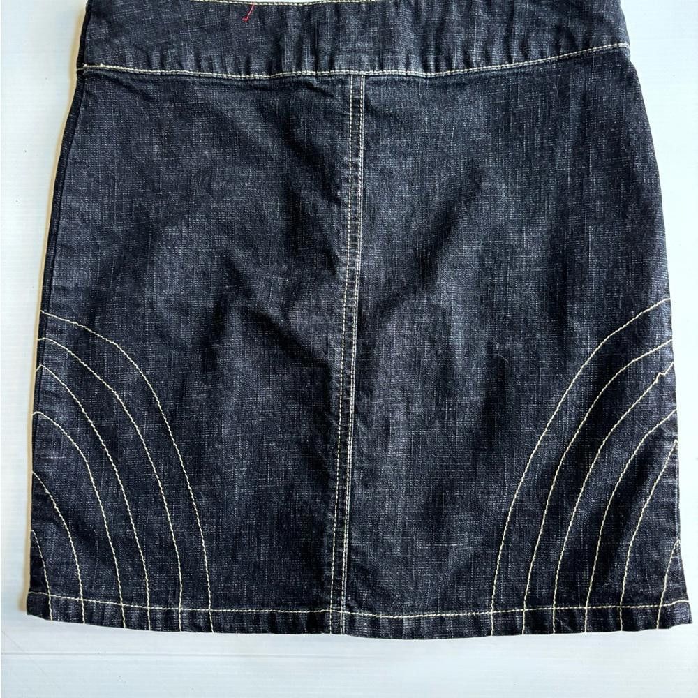 Designer Y2K Sexso Mini Jeans Skirt Size 25" / US 0 / IT 36 - 2 Thumbnail