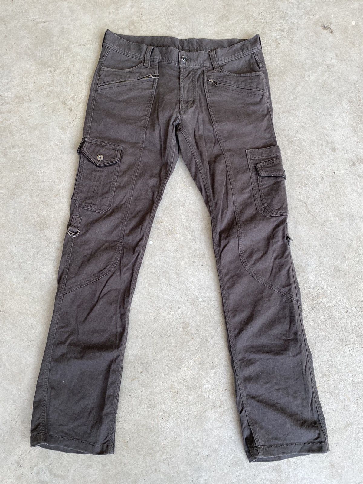 HIDEAWAYS Hideaways Nicole Japan Multi Pocket Cargo Flare Pants Size US 33 - 3 Thumbnail