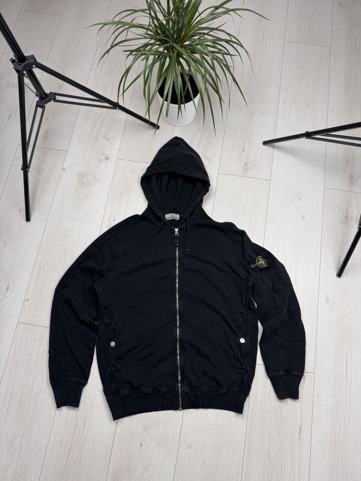 Stone Island Zip Hoodie | Grailed