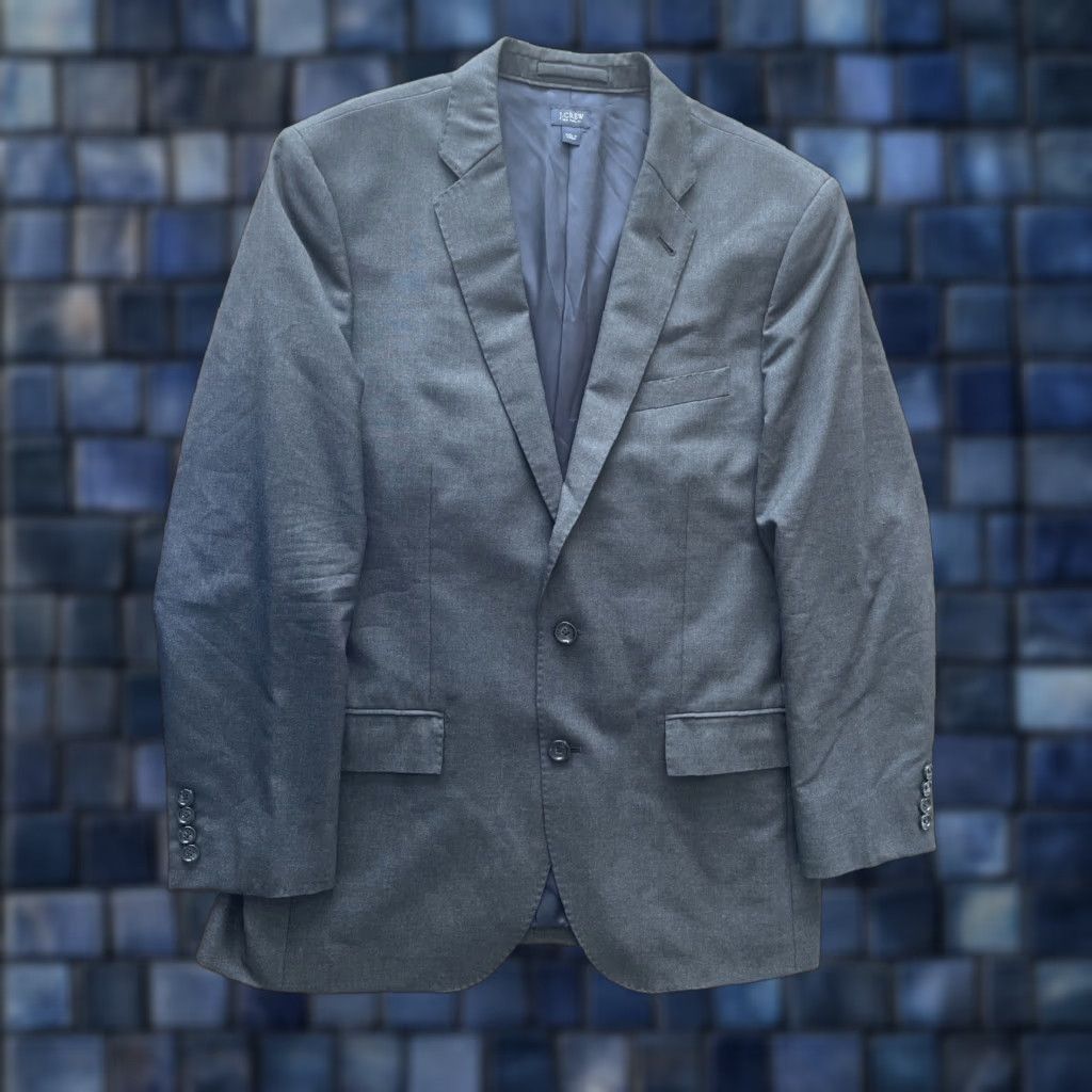 J.Crew J.CREW Ludlow Loro Piana Super 120s Wool Blazer Men 40R Gray Jacket Size 40R - 1 Thumbnail