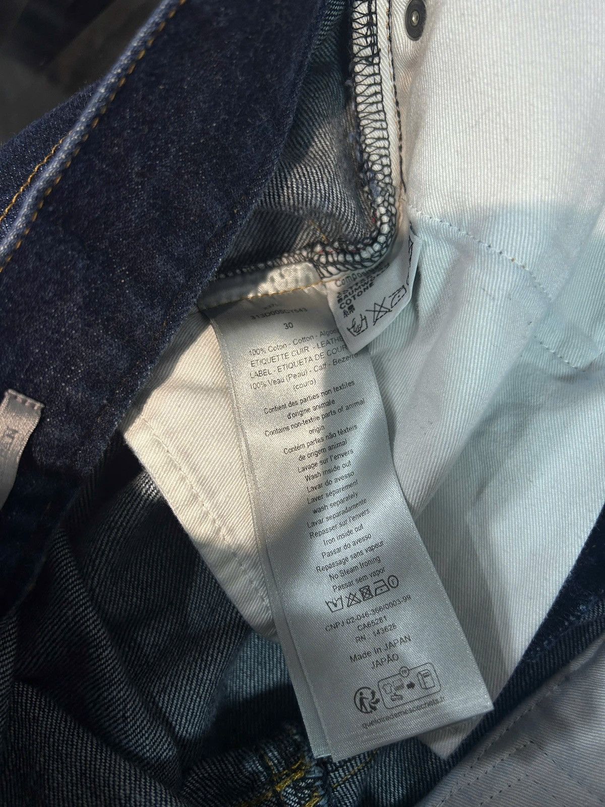 Dior Dior Oblique Blue Raw Cotton Denim Pants Size US 30 / EU 46 - 5 Thumbnail