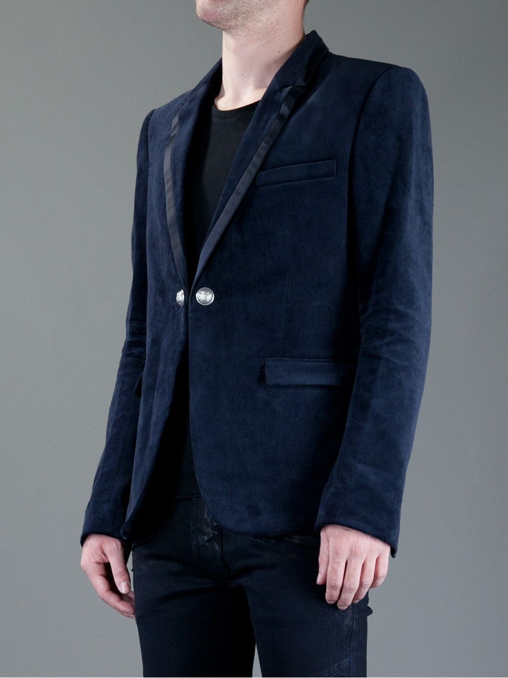 Balmain Balmain FW12 Velvet Blazer Size 36S - 18 Thumbnail