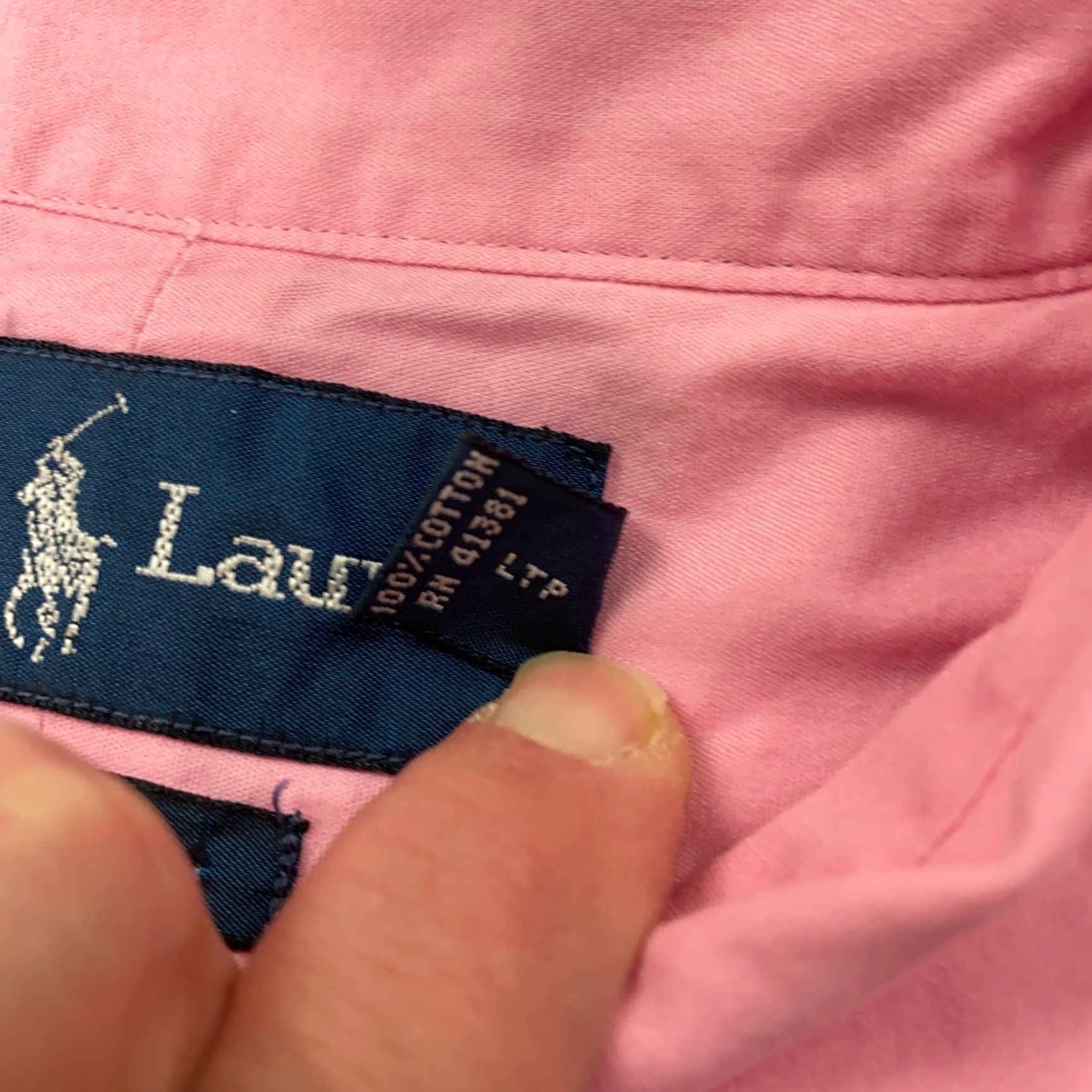 Ralph Lauren VTG Ralph Lauren Blake Shirt Mens Large Pink Pony Button Down Collar 90s Size US L / EU 52-54 / 3 - 5 Thumbnail