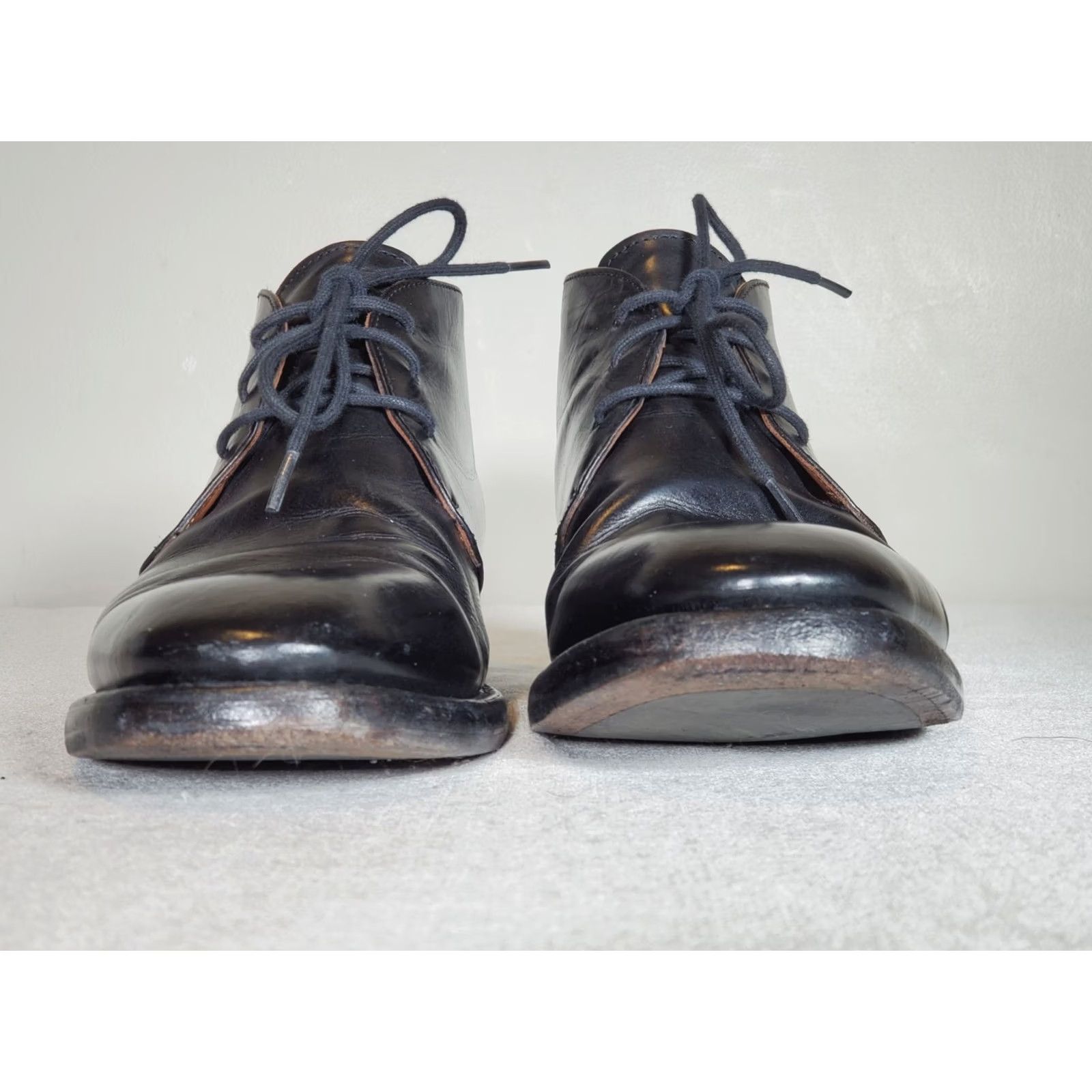 Frye FRYE Weston Lace Up Chukka Boots Black Leather 85042 BLK Men's US 9.5 D Size US 10 / EU 43 - 6 Thumbnail