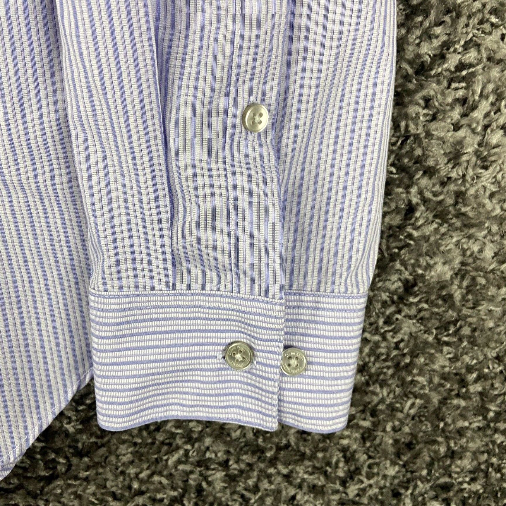 Calvin Klein VINTAGE? No, it's Calvin Klein — Slim Fit Dress Shirt — Men — 16.5 34/35 — Purple Long Sleeve Button Up Size US L / EU 52-54 / 3 - 3 Thumbnail