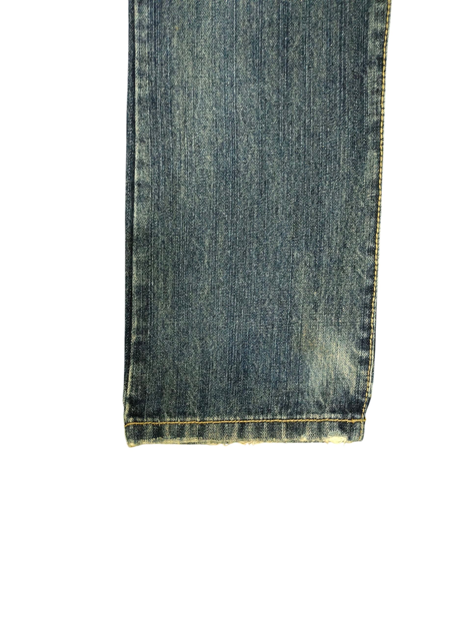 Comme des Garcons × Undercover Vintage Clef De Sol Japan Clawmark Distress Denim Jeans Size US 30 / EU 46 - 6 Thumbnail