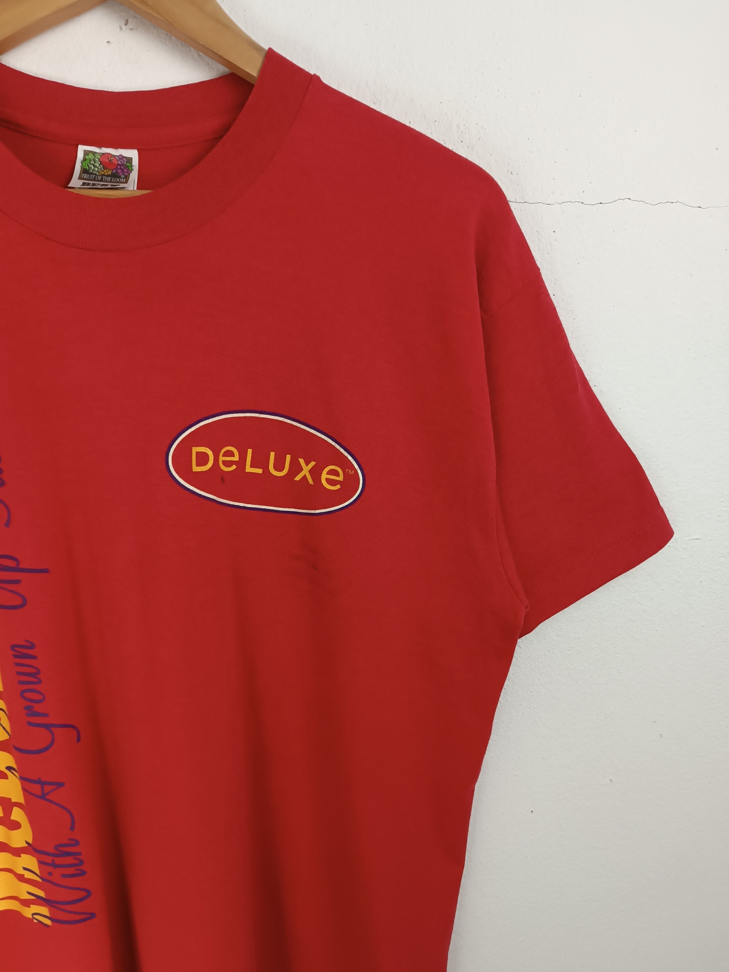 Vintage VINTAGE '94 MCDONALD'S DELUXE PROMO TEE MCD BURGER VERY RARE Size US L / EU 52-54 / 3 - 10 Thumbnail